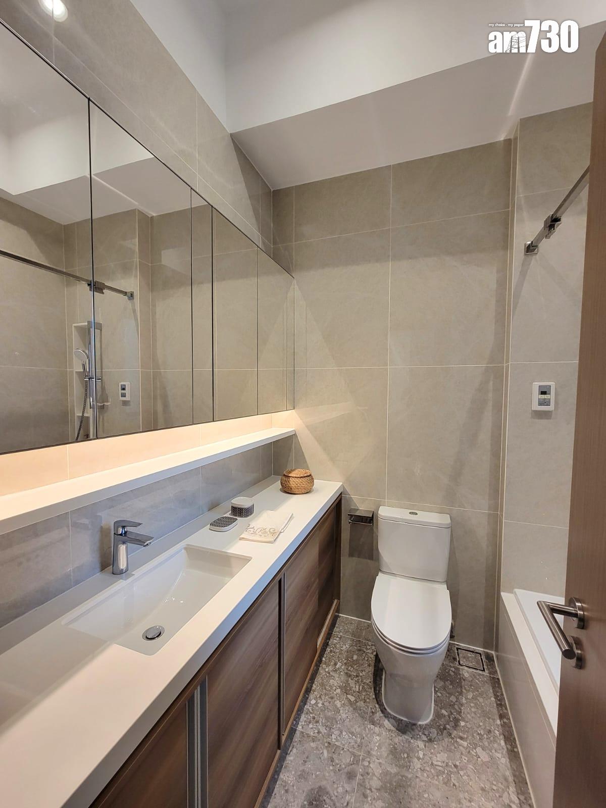 One Wood Road示範單位|460呎連傢俬現樓兩房亮相 樓高3.5米配備等高衣櫃|多圖有片