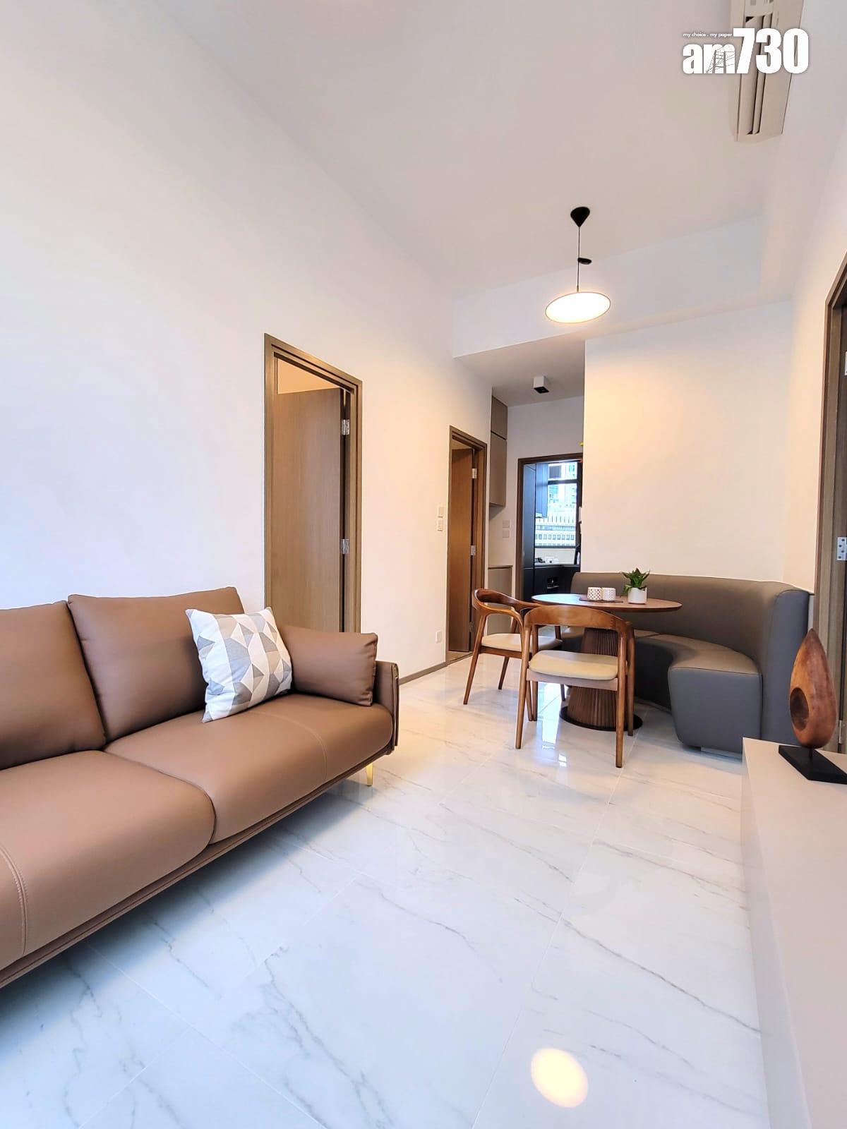 One Wood Road示範單位|460呎連傢俬現樓兩房亮相 樓高3.5米配備等高衣櫃|多圖有片