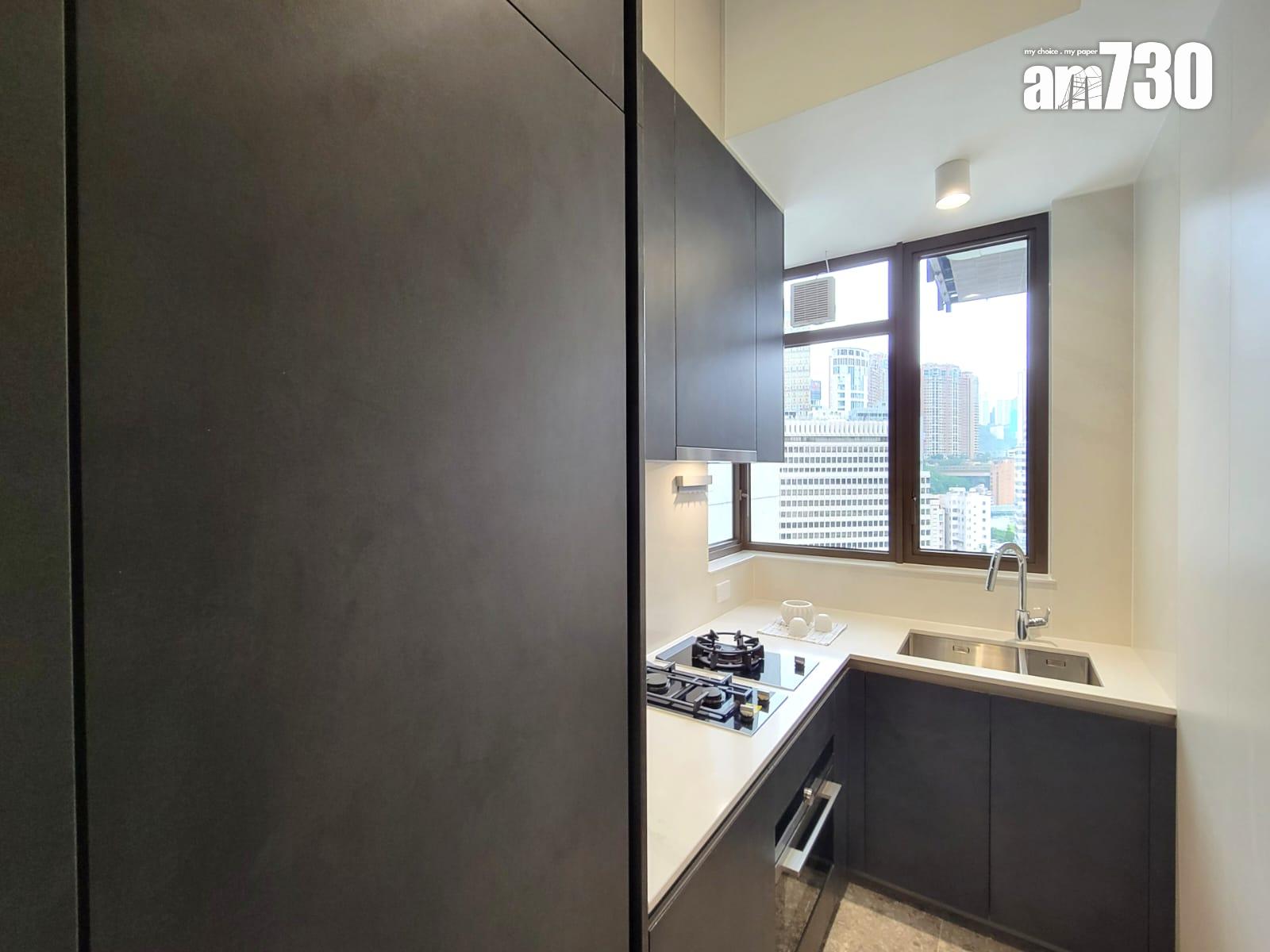 One Wood Road示範單位|460呎連傢俬現樓兩房亮相 樓高3.5米配備等高衣櫃|多圖有片