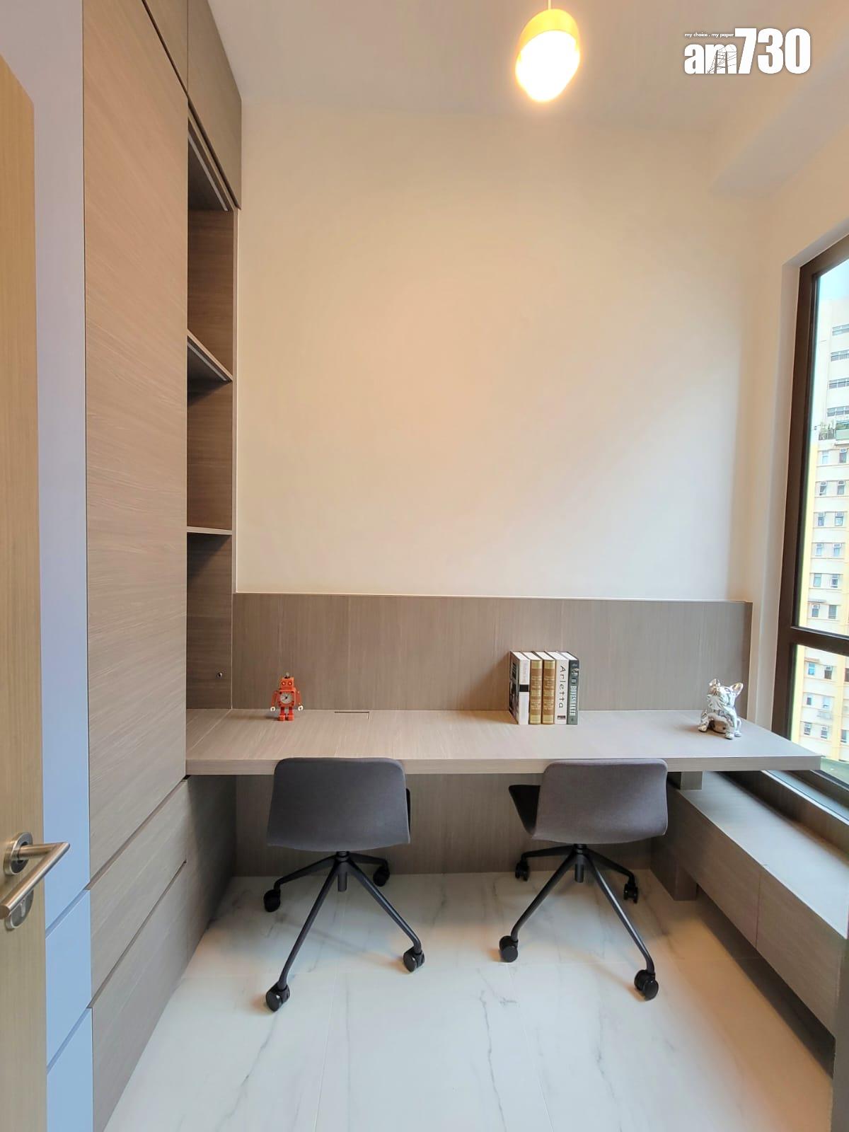 One Wood Road示範單位|460呎連傢俬現樓兩房亮相 樓高3.5米配備等高衣櫃|多圖有片