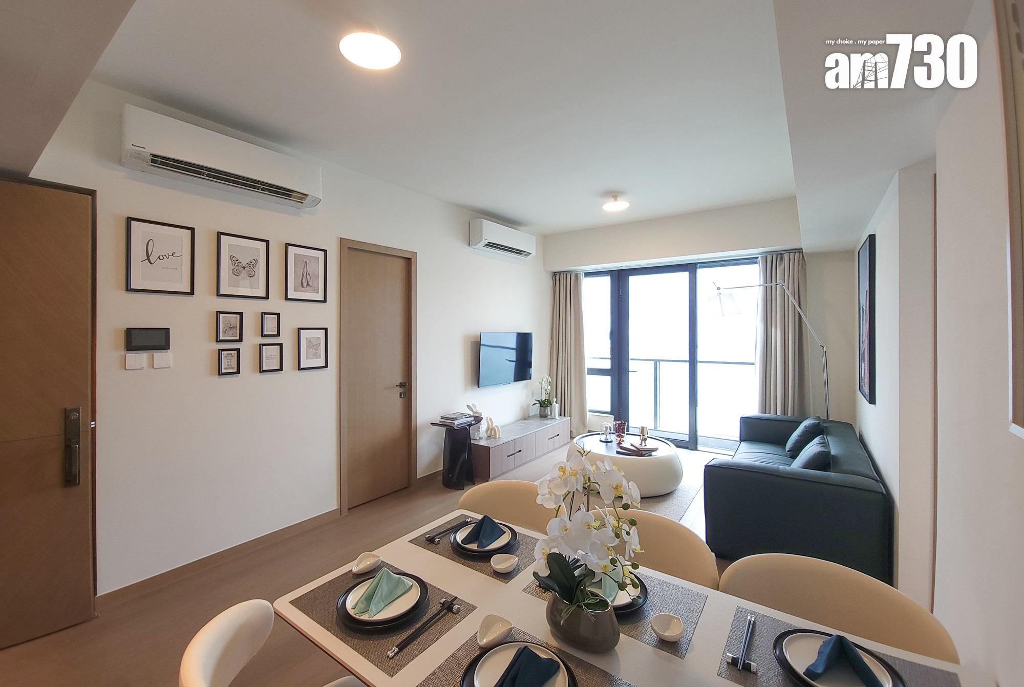 蔚藍東岸示範單位|1329呎連裝修四房享開闊維港景 設私人升降機大堂|多圖有片