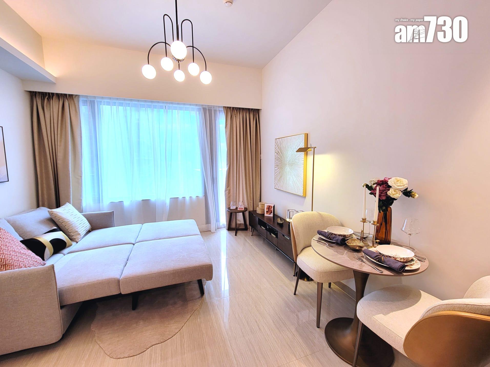 晉環示範單位|兩款290呎連家具開放式戶 一招令住戶靈活調配生活空間|多圖有片