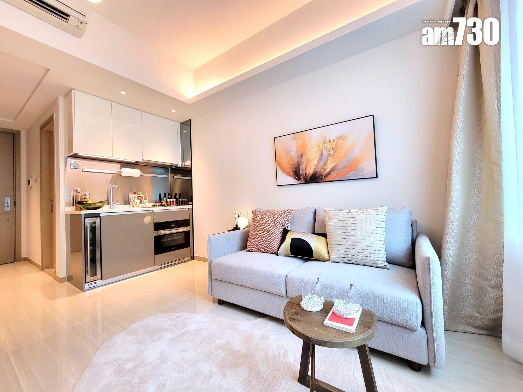 晉環示範單位|兩款290呎連家具開放式戶 一招令住戶靈活調配生活空間|多圖有片