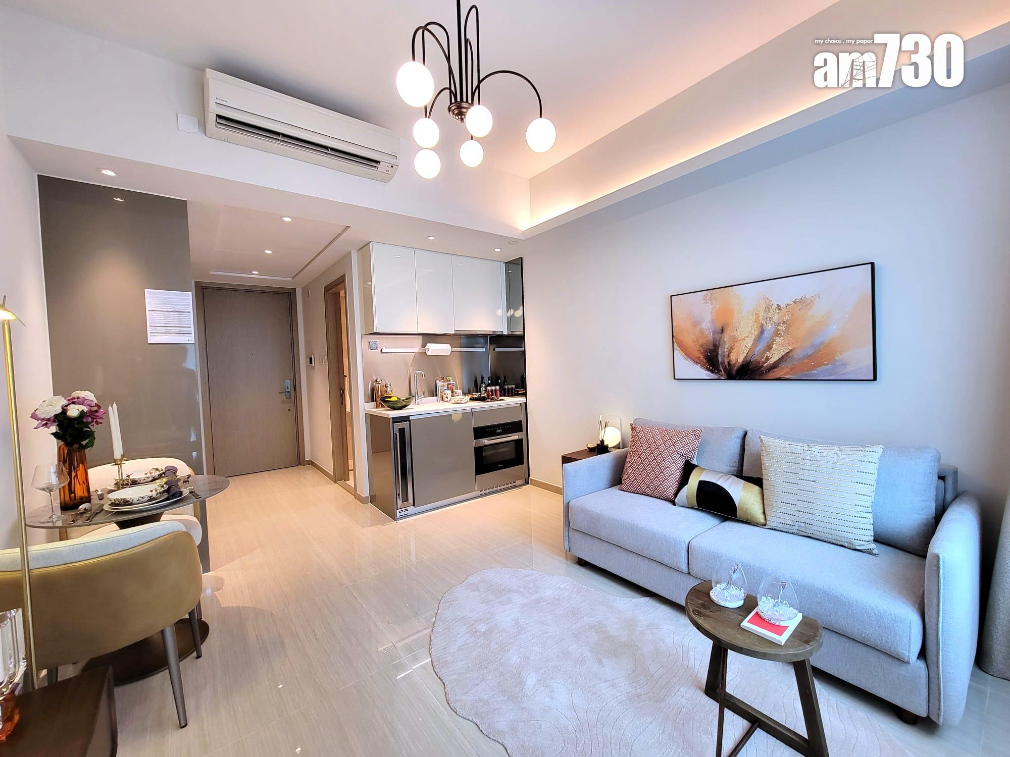 晉環示範單位|兩款290呎連家具開放式戶 一招令住戶靈活調配生活空間|多圖有片