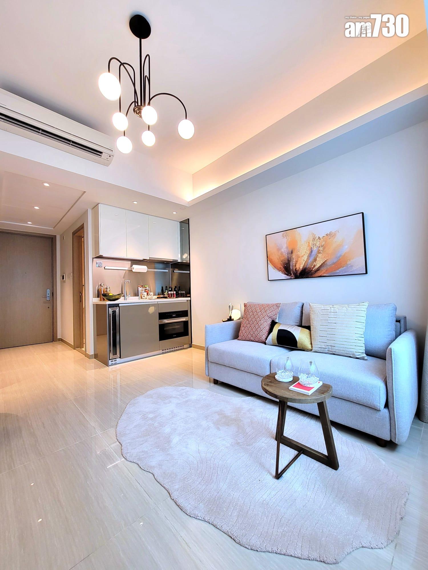 晉環示範單位|兩款290呎連家具開放式戶 一招令住戶靈活調配生活空間|多圖有片