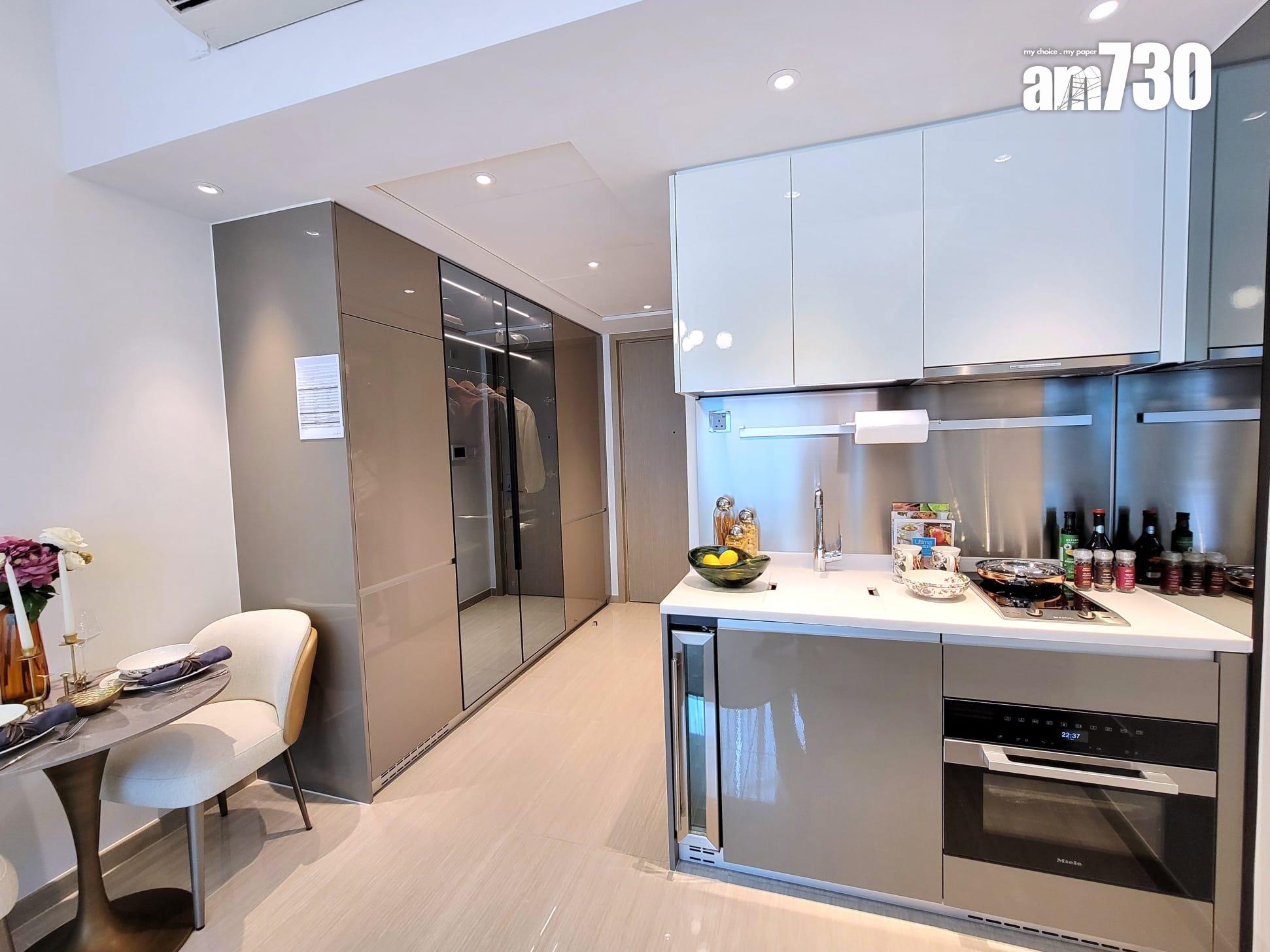 晉環示範單位|兩款290呎連家具開放式戶 一招令住戶靈活調配生活空間|多圖有片