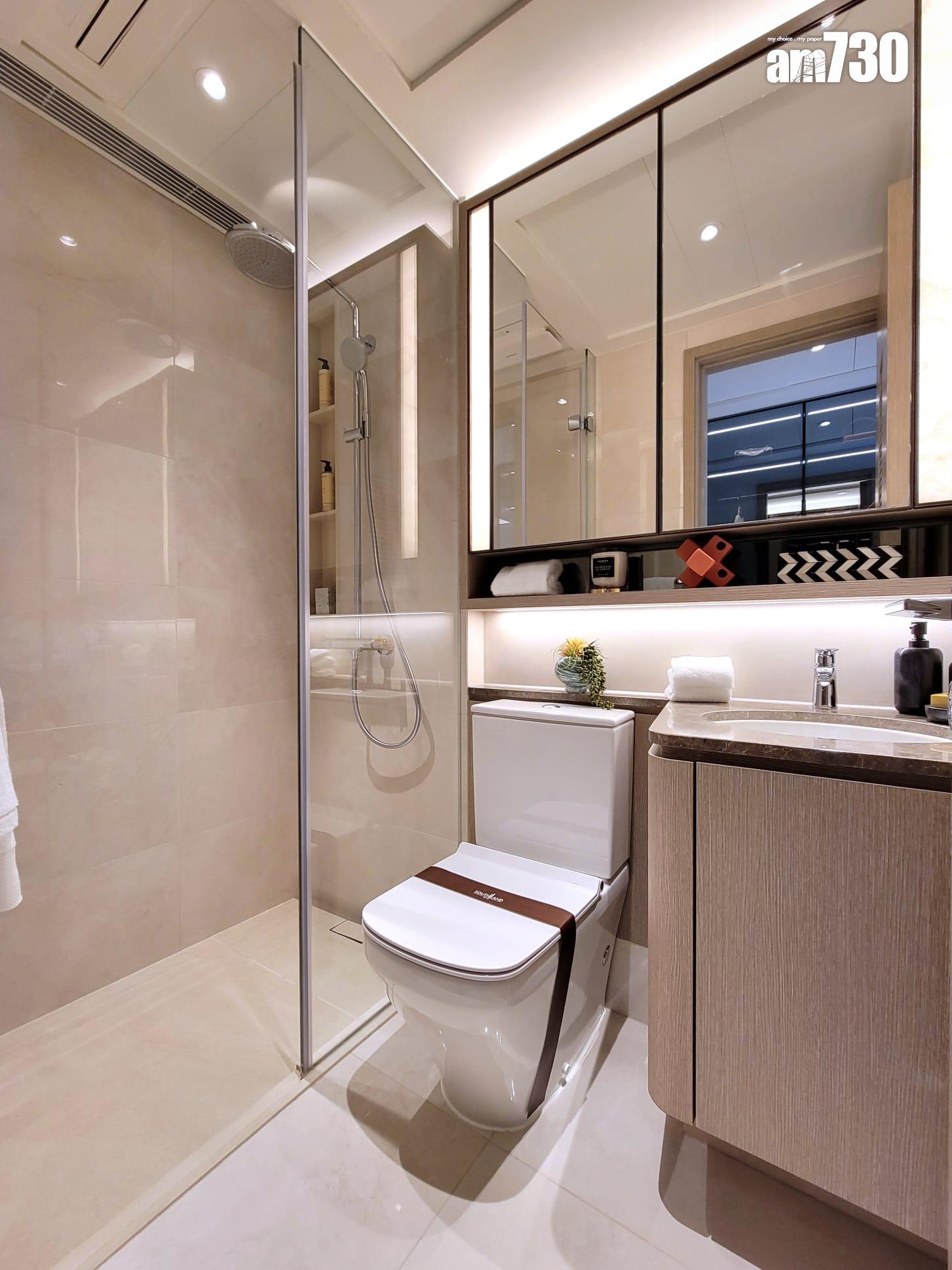 晉環示範單位|兩款290呎連家具開放式戶 一招令住戶靈活調配生活空間|多圖有片