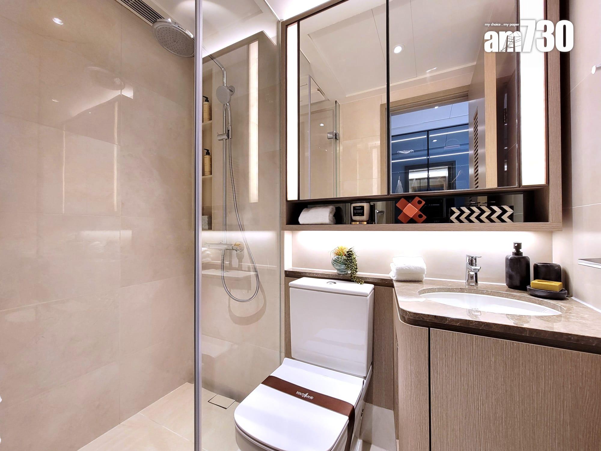 晉環示範單位|兩款290呎連家具開放式戶 一招令住戶靈活調配生活空間|多圖有片