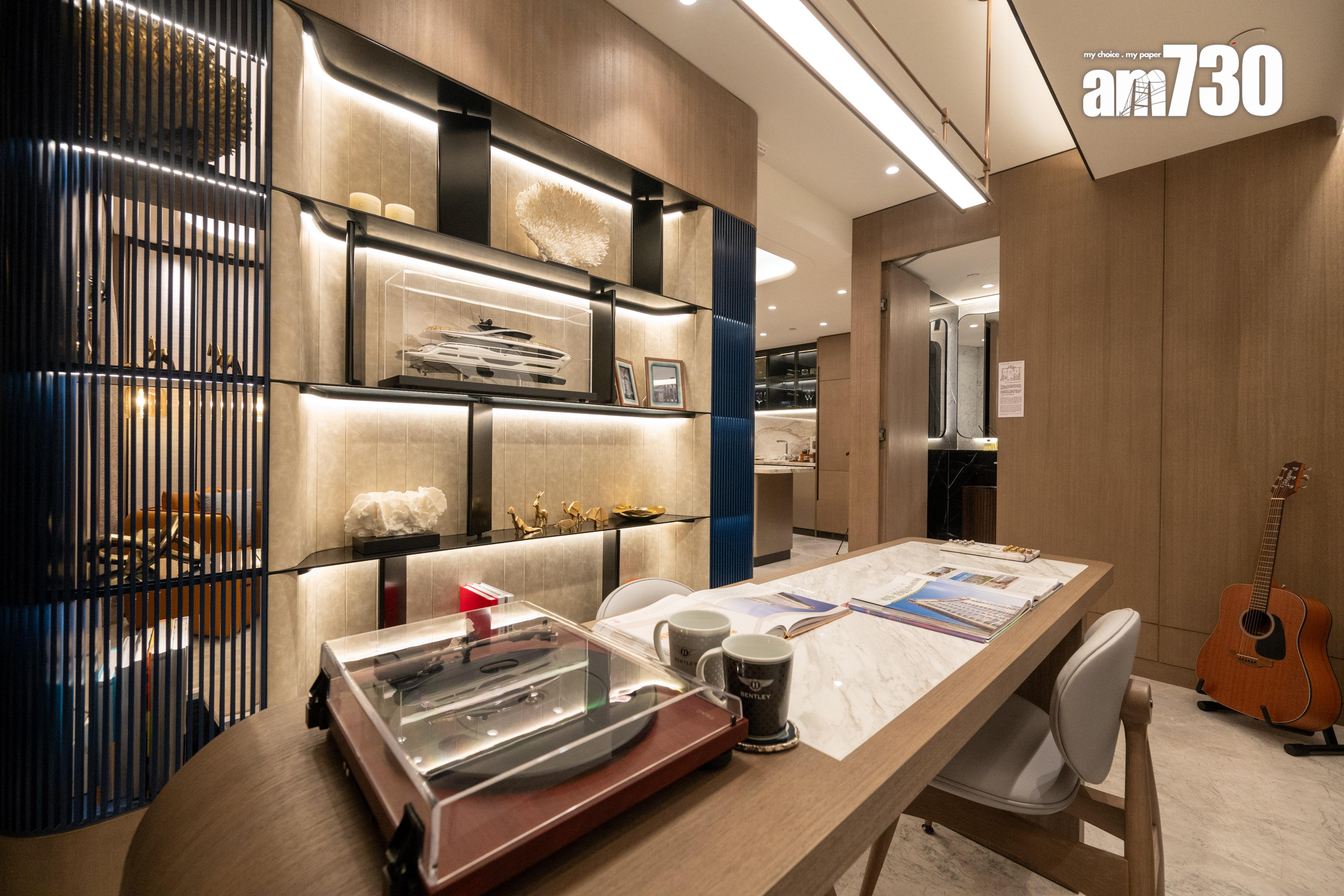 峻譽．渣甸山示範單位｜687呎兩房套連波浪形露台 書房半開放式設計｜多圖有片