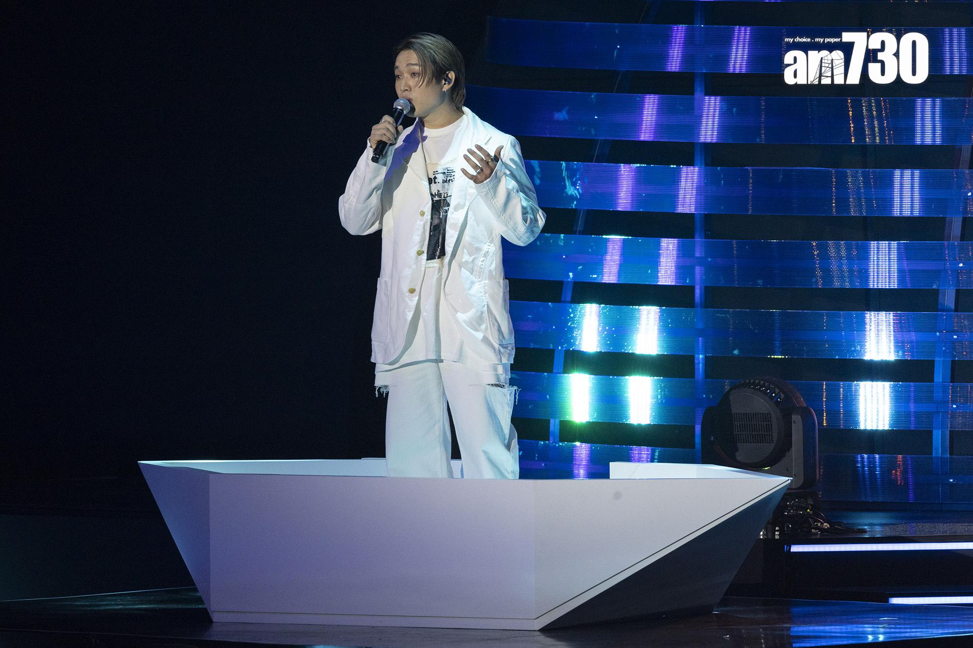 Jer@MIRROR於《CHILL CLUB 推介榜 年度推介 23/24》表演。(蘇文傑攝)