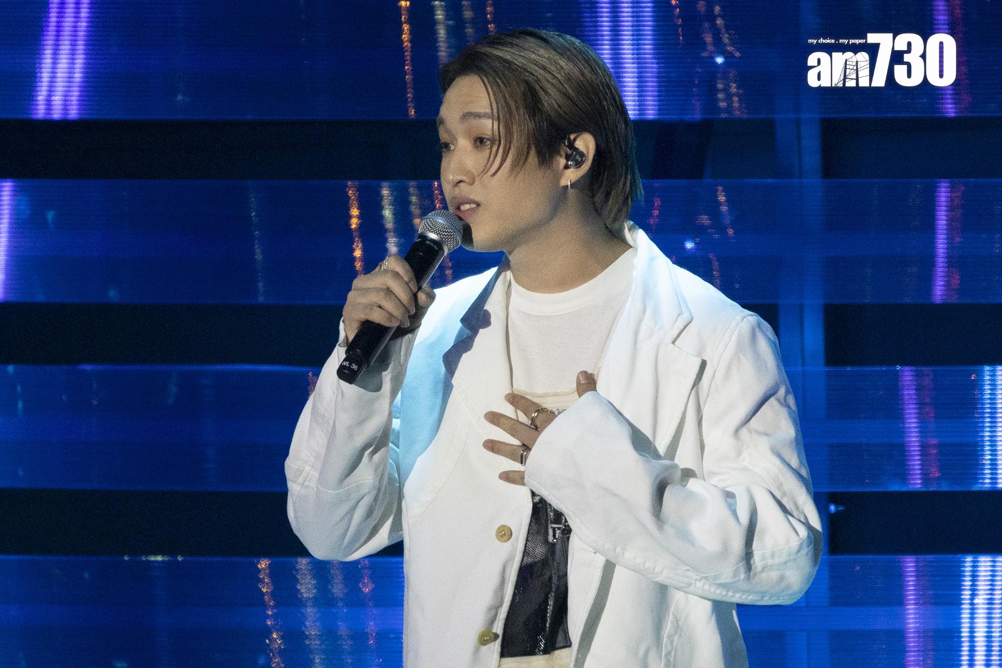 Jer@MIRROR於《CHILL CLUB 推介榜 年度推介 23/24》表演。(蘇文傑攝)