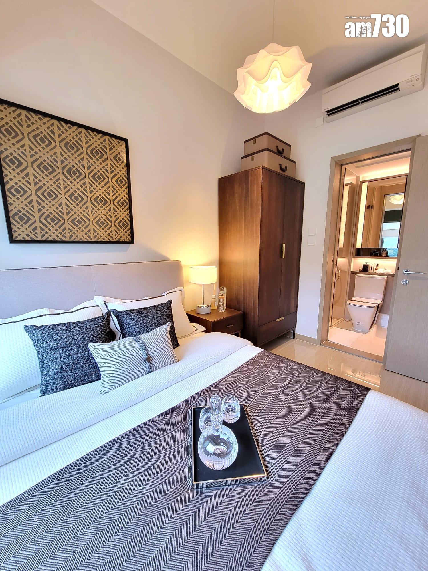 晉環示範單位|兩款風格連家具一房戶有得睇 浴室採雙門設計|多圖有片