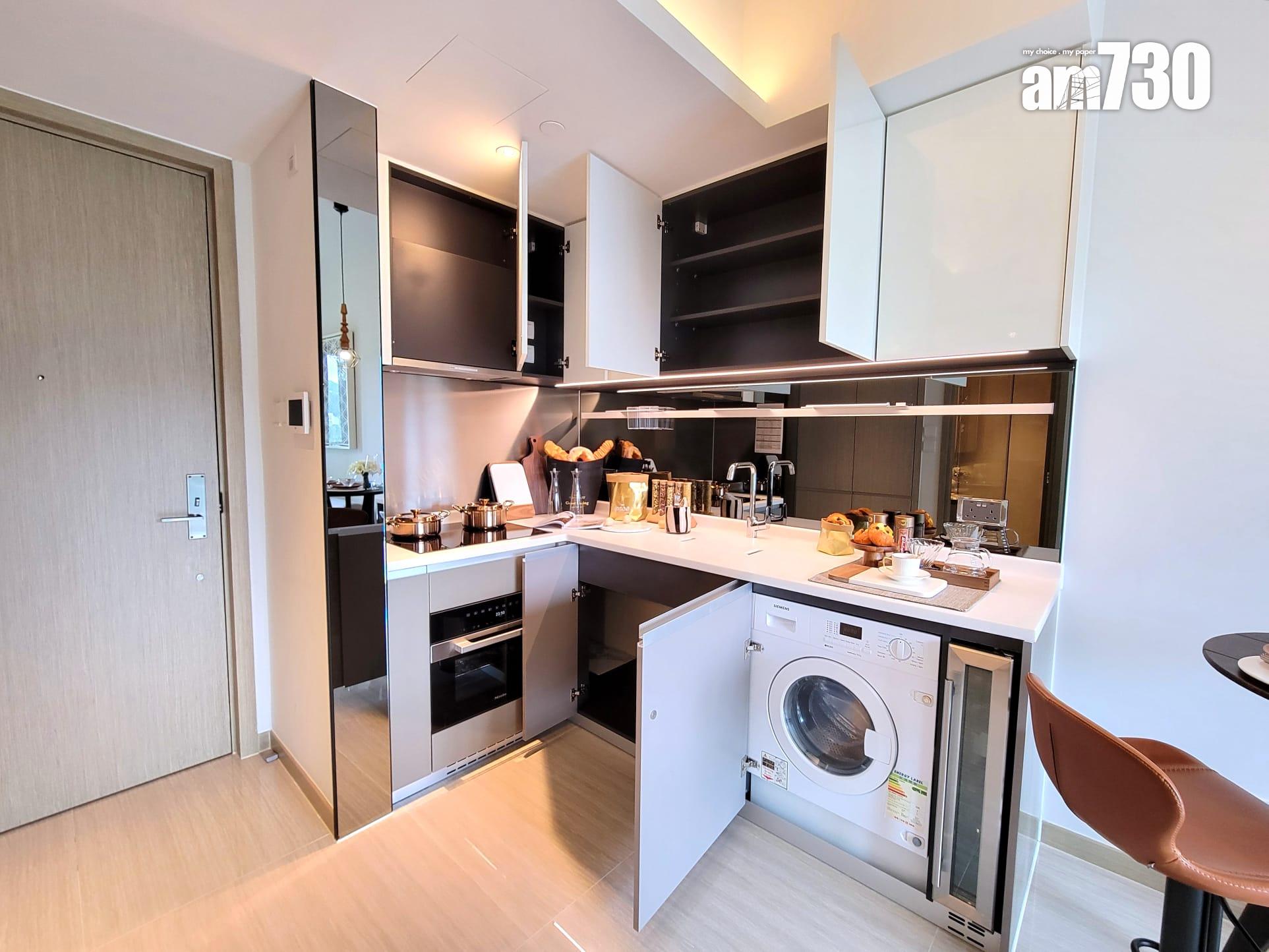 晉環示範單位|兩款風格連家具一房戶有得睇 浴室採雙門設計|多圖有片