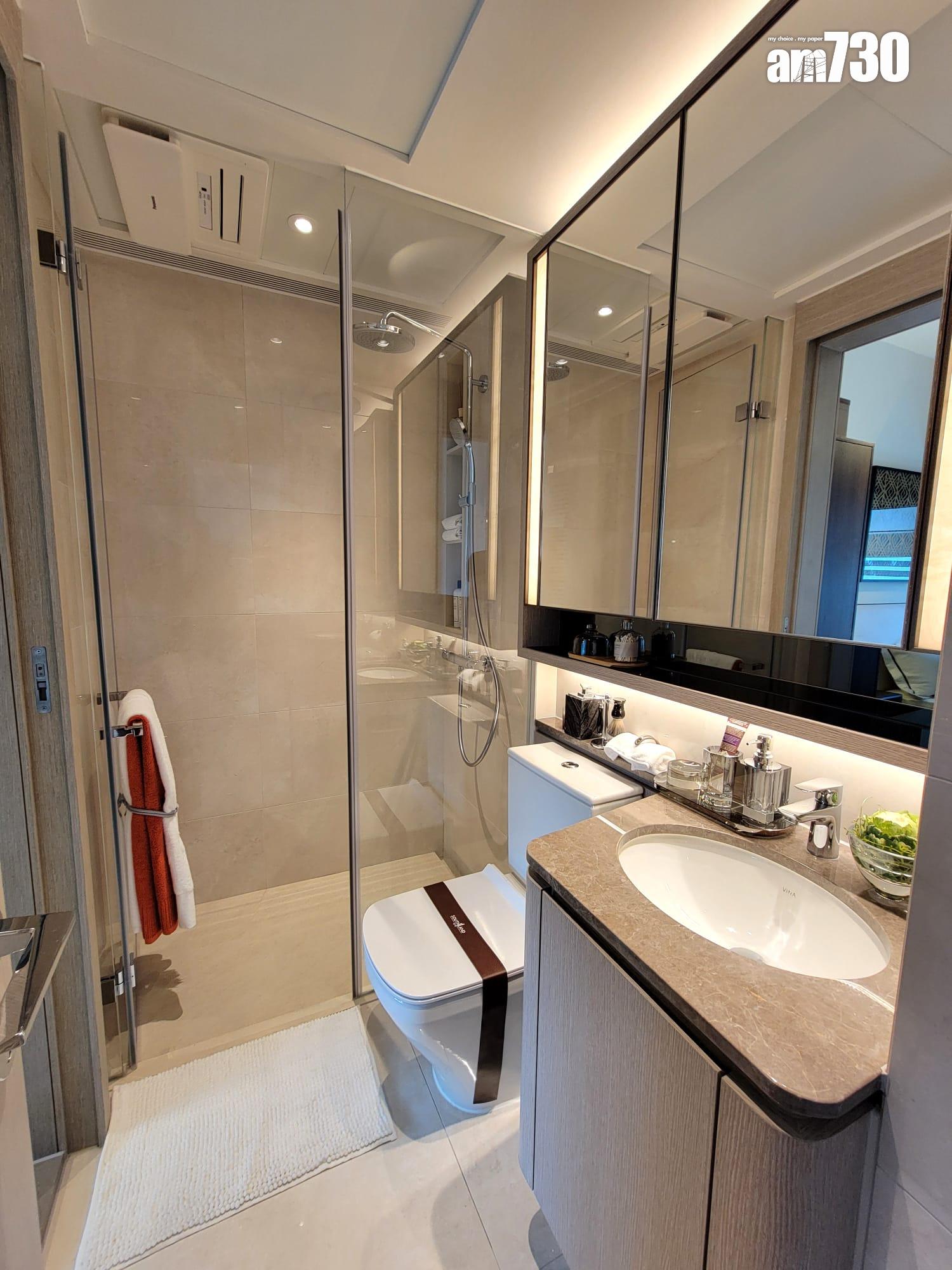 晉環示範單位|兩款風格連家具一房戶有得睇 浴室採雙門設計|多圖有片