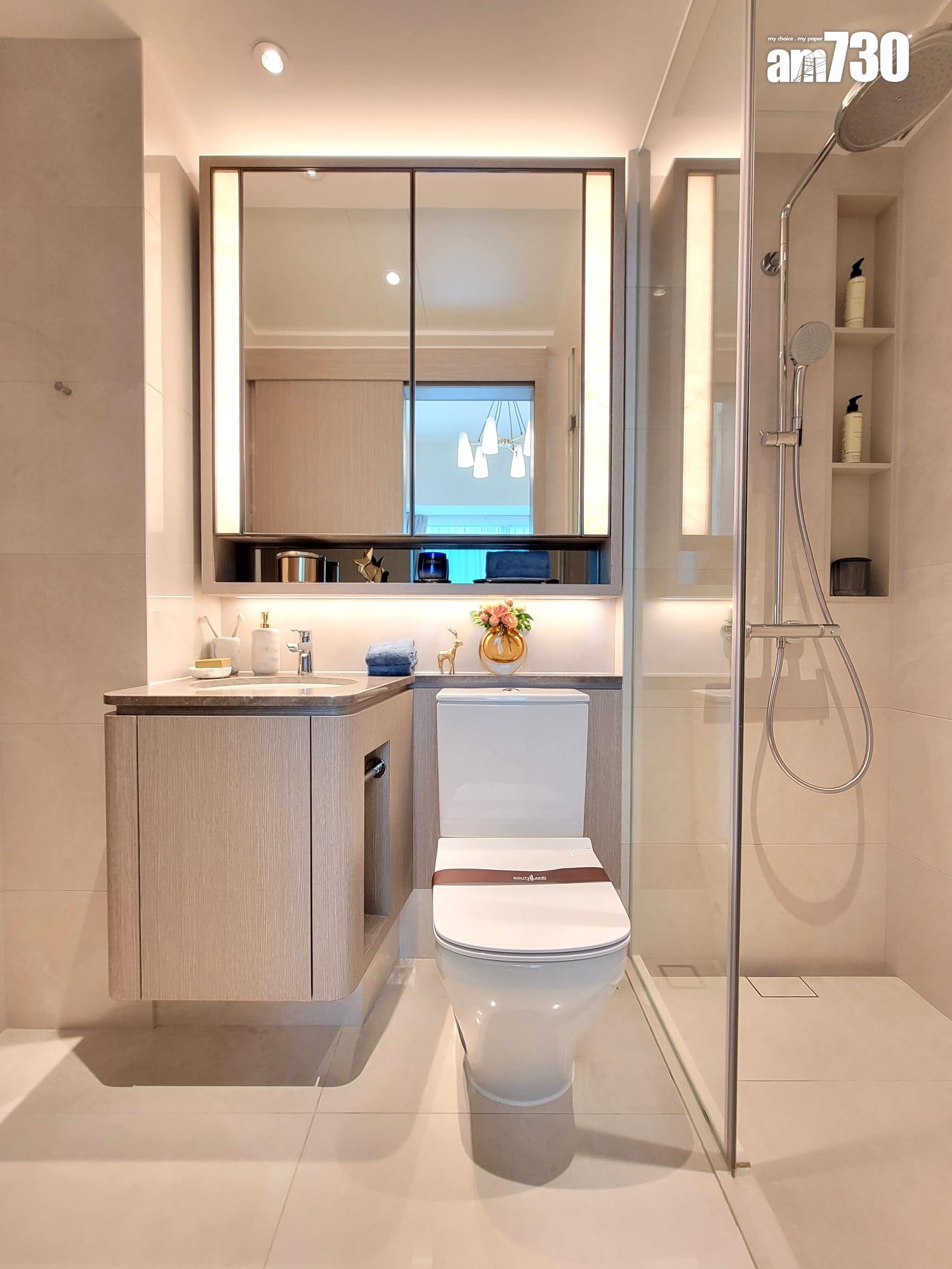 晉環示範單位|兩款風格連家具一房戶有得睇 浴室採雙門設計|多圖有片