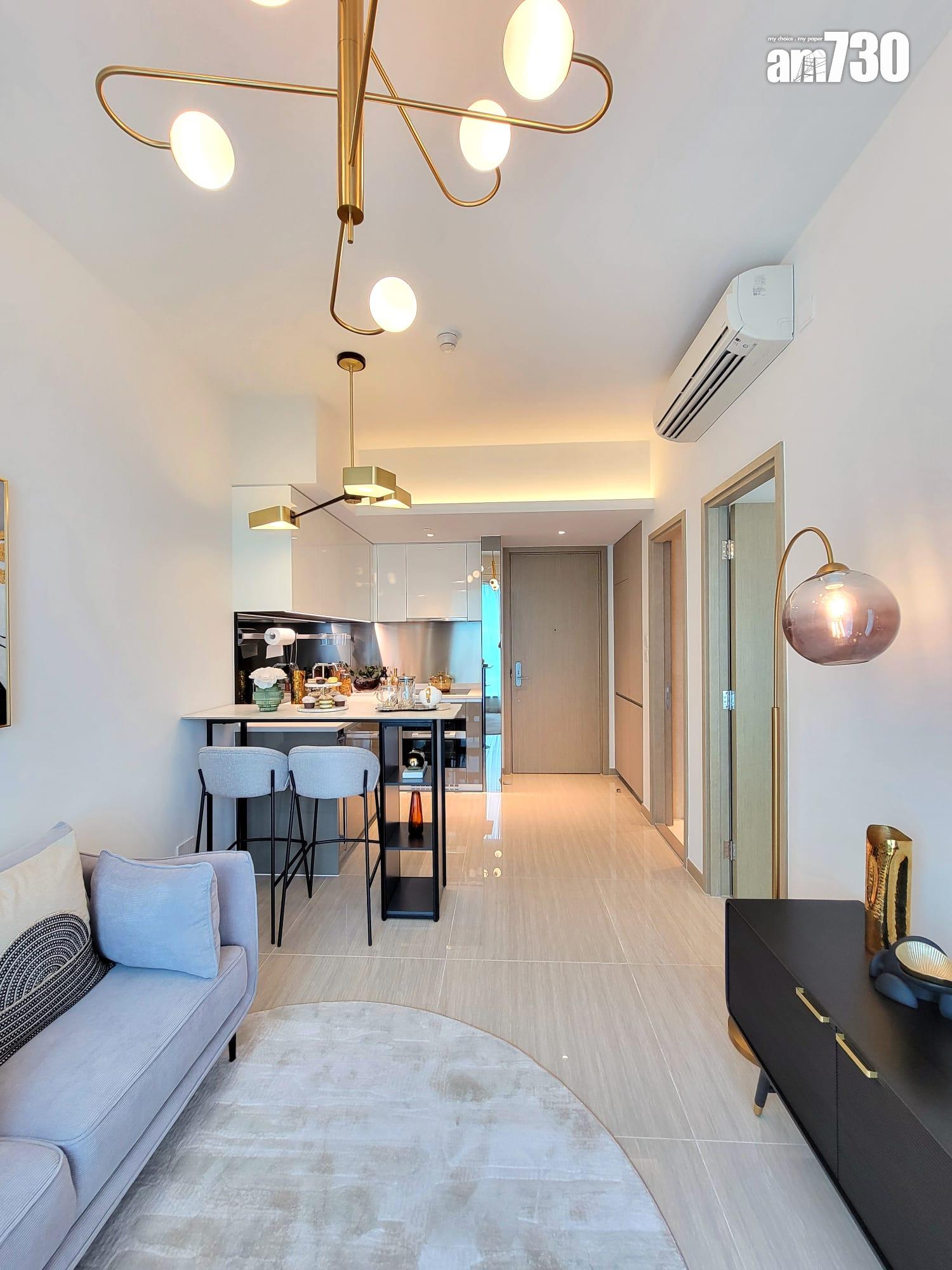 晉環示範單位|兩款風格連家具一房戶有得睇 浴室採雙門設計|多圖有片