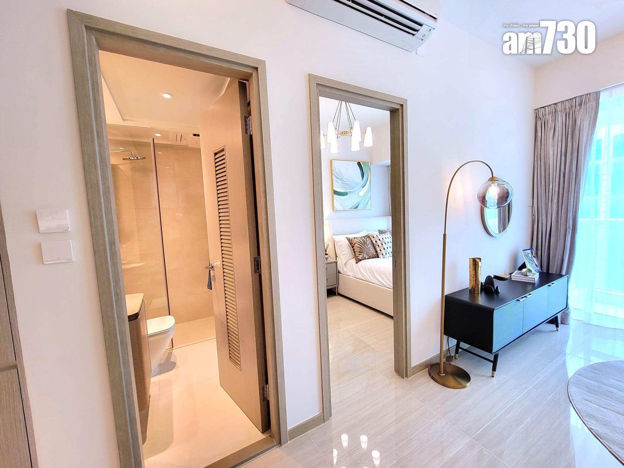 晉環示範單位|兩款風格連家具一房戶有得睇 浴室採雙門設計|多圖有片