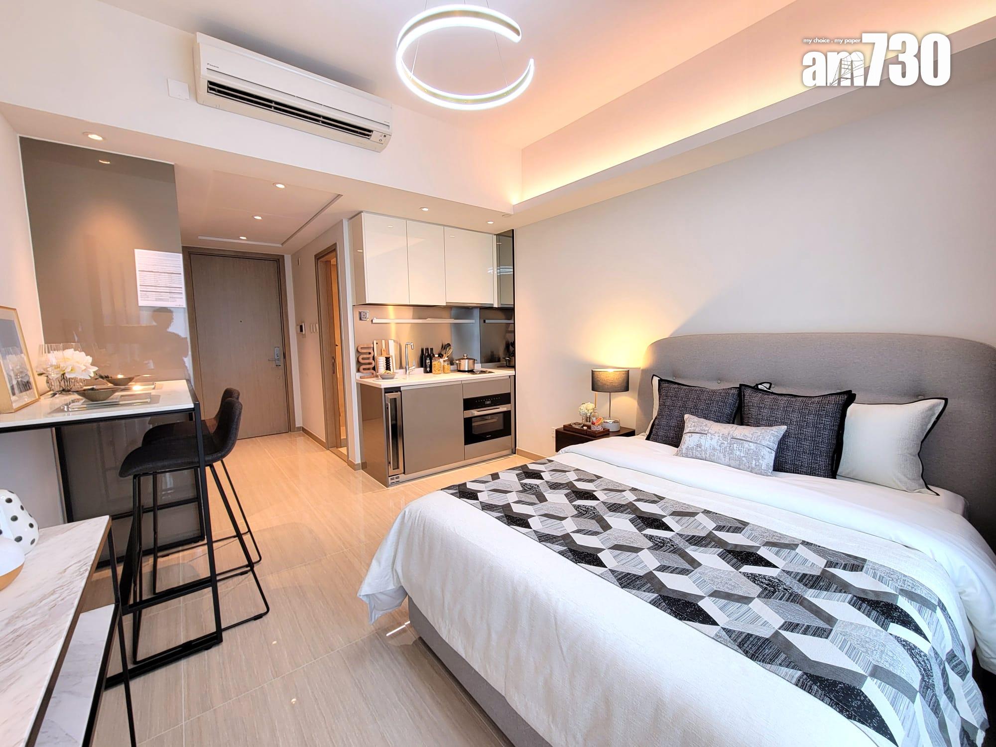 晉環示範單位|兩款290呎連家具開放式戶 一招令住戶靈活調配生活空間|多圖有片