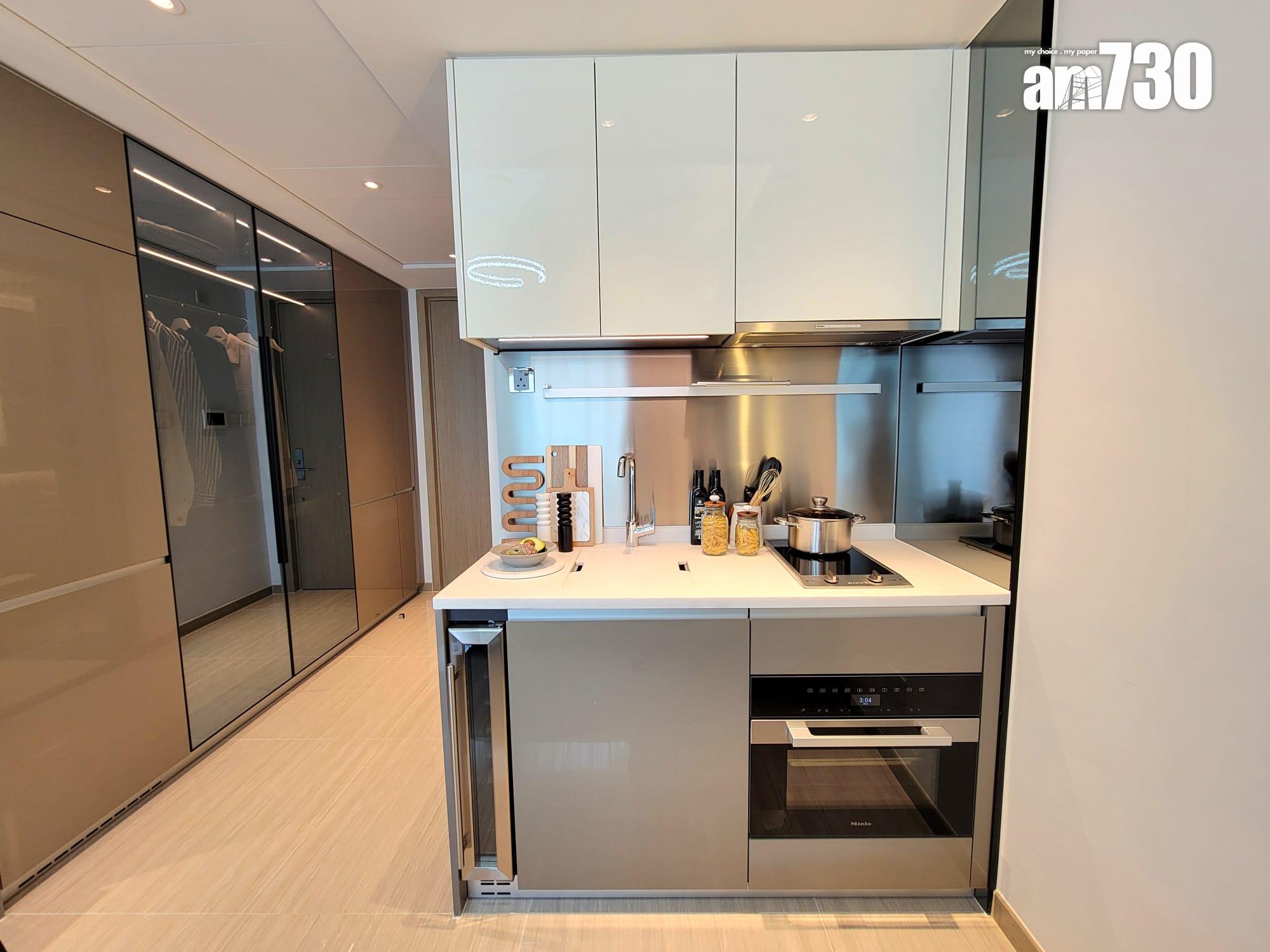 晉環示範單位|兩款290呎連家具開放式戶 一招令住戶靈活調配生活空間|多圖有片