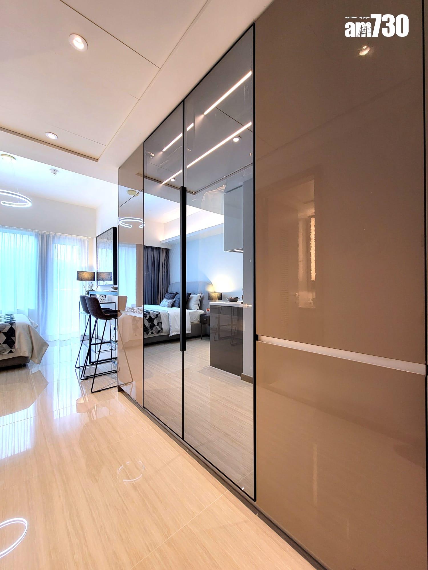 晉環示範單位|兩款290呎連家具開放式戶 一招令住戶靈活調配生活空間|多圖有片