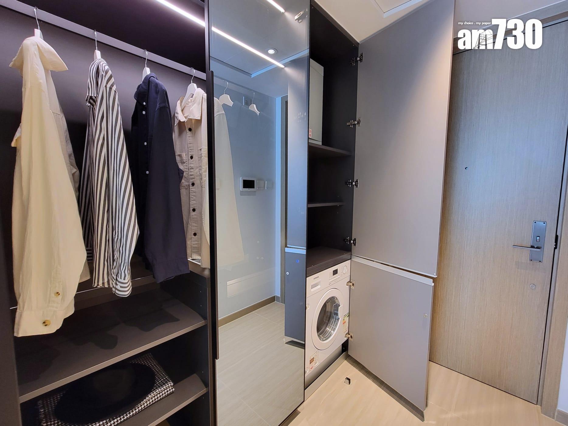 晉環示範單位|兩款290呎連家具開放式戶 一招令住戶靈活調配生活空間|多圖有片