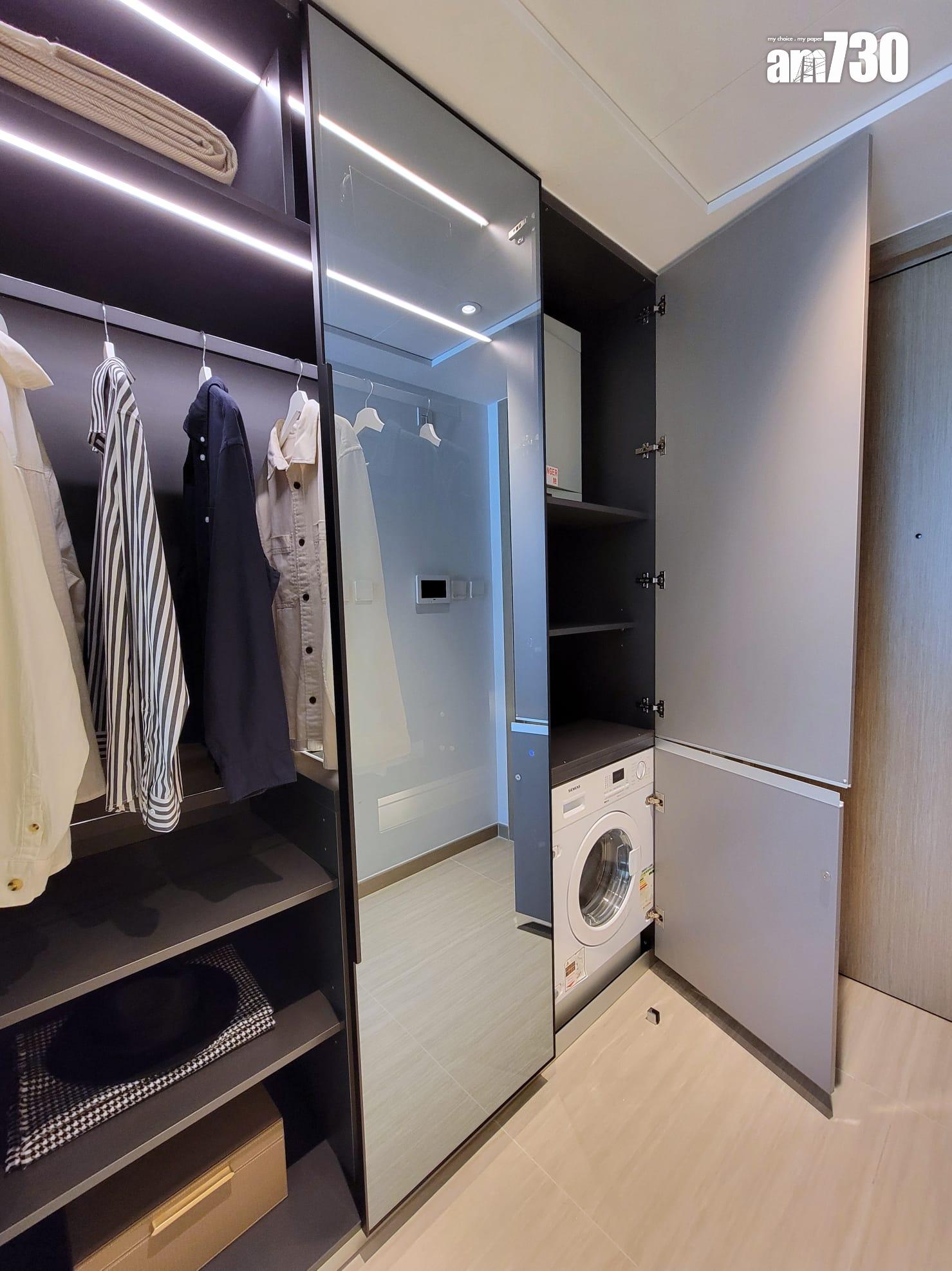 晉環示範單位|兩款290呎連家具開放式戶 一招令住戶靈活調配生活空間|多圖有片