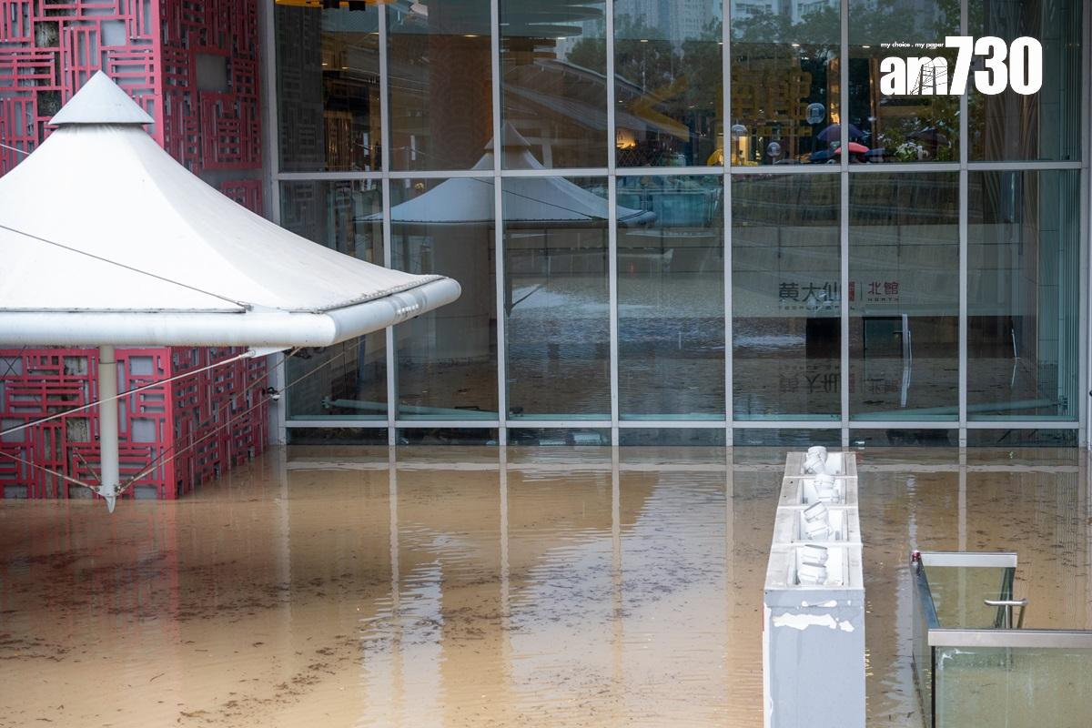 黃大仙一帶去年世紀暴雨下有嚴重水浸。(資料圖片/陳奕釗攝)