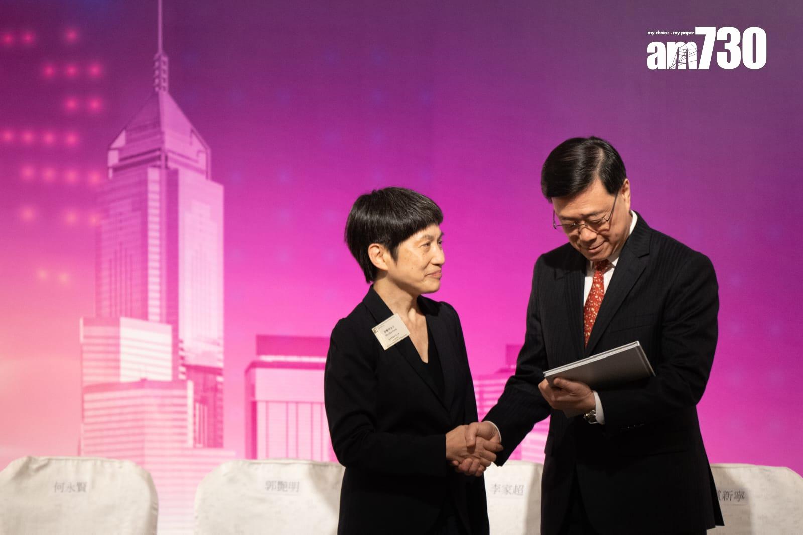 行政長官李家超出席香港報業公會活動(林靄怡攝)