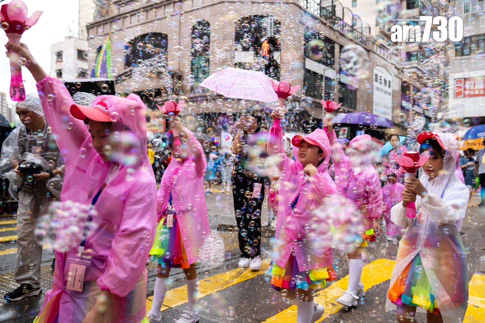 天后寶誕巡遊停辦4年後再度舉行。(林靄怡攝)