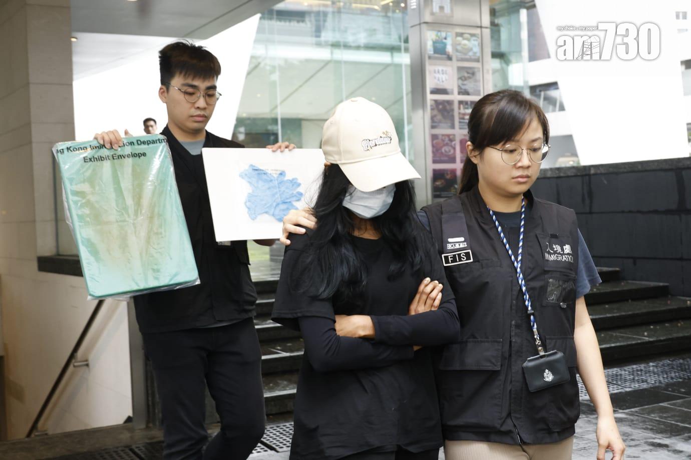 入境處在全港多區打擊非法勞工,拘捕10人,年齡介乎24至58歲,包括7名懷疑非法勞工及3名涉嫌聘用黑工的男僱主。(林俊源攝)