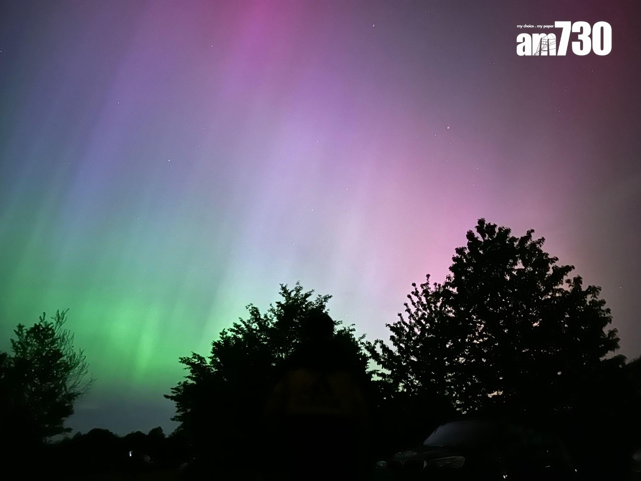 英國倫敦極光(讀者提供)