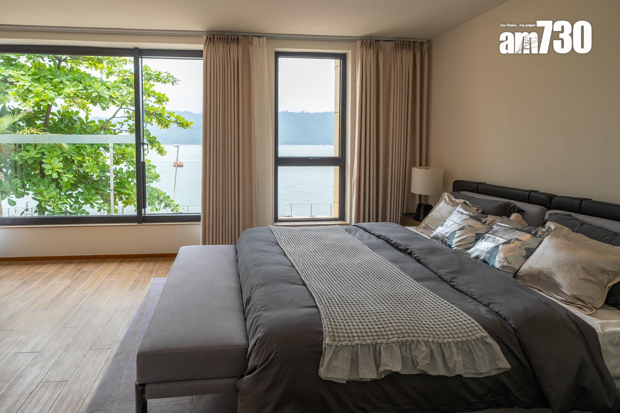 寶翠灣1號示範單位|1438呎現樓海景別墅 多玻璃大窗享自然光(多圖有片)|坪洲新盤