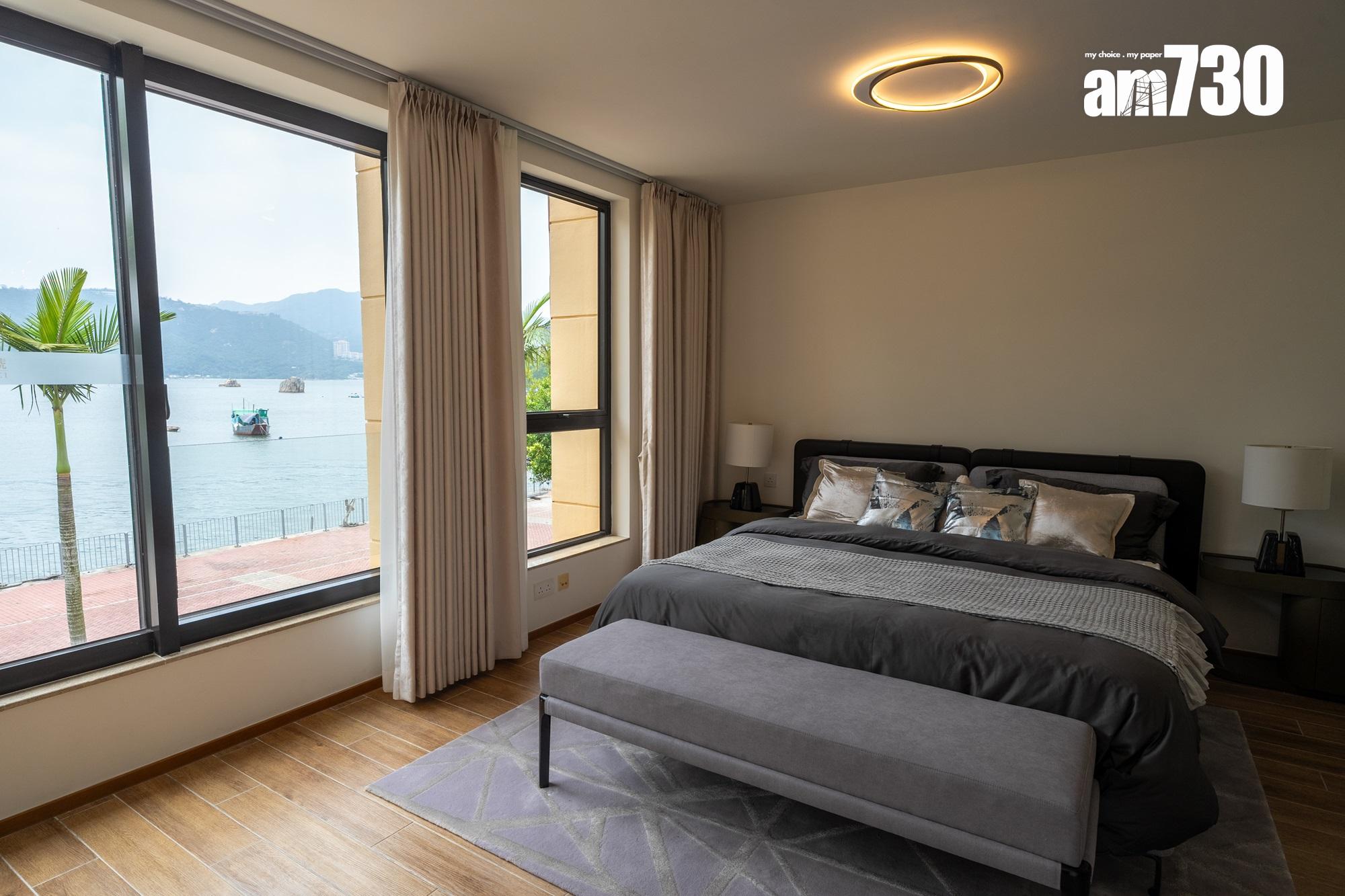 寶翠灣1號示範單位|1438呎現樓海景別墅 多玻璃大窗享自然光(多圖有片)|坪洲新盤