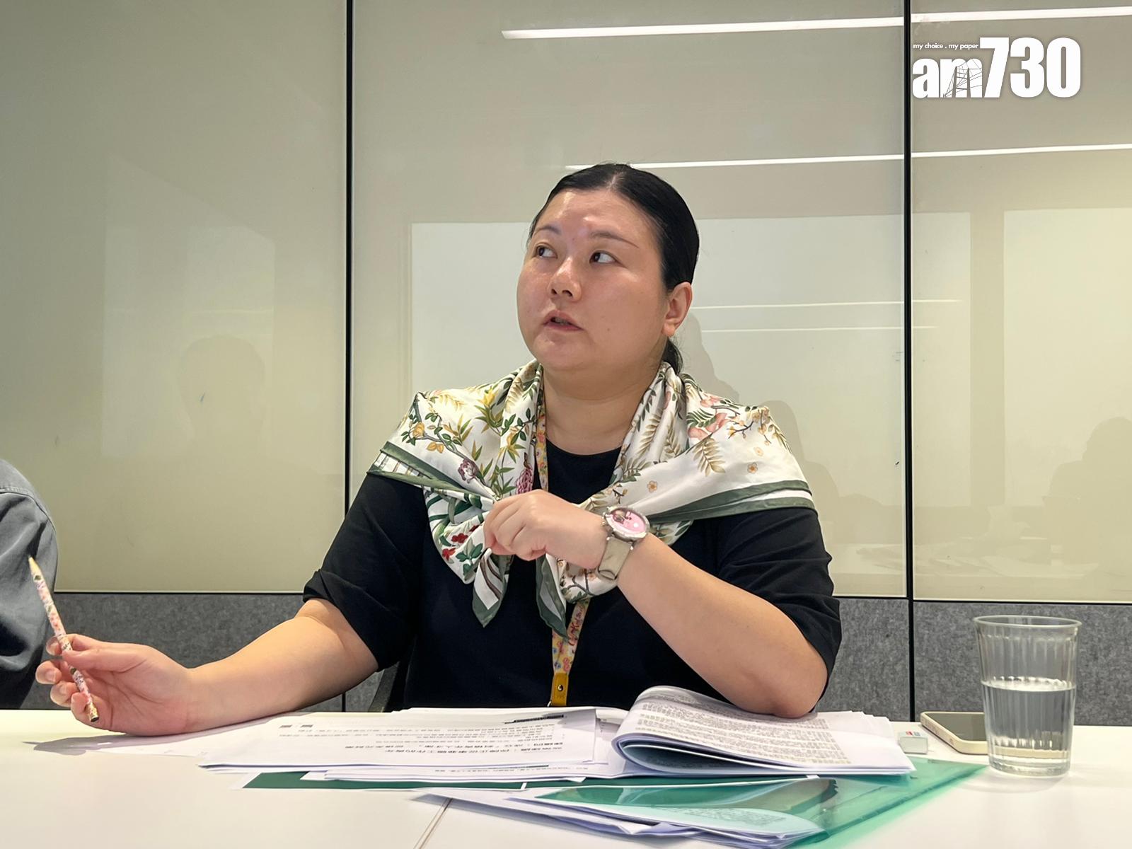 MWYO青年辦公室營運總監容德敏指。(李景玉攝)