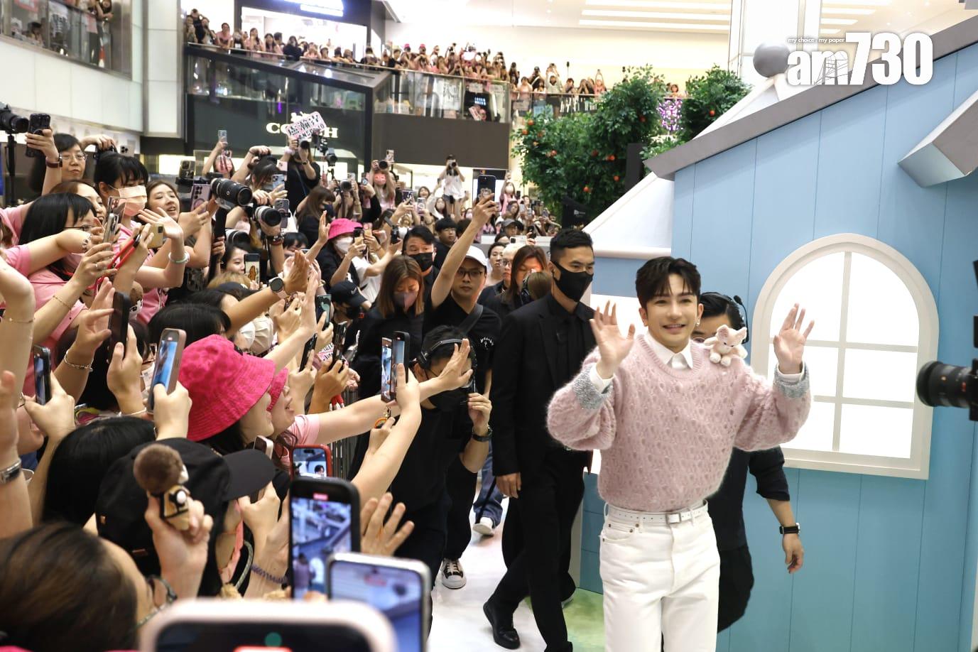 Anson Lo到沙田出席活動,吸引大批神徒到場。(林俊源攝)