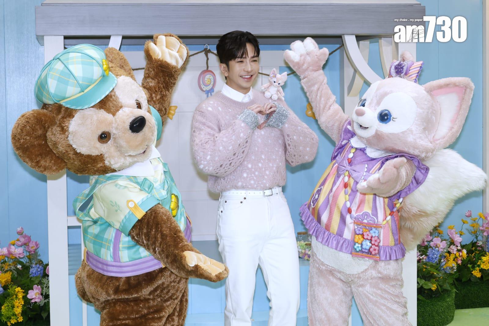 Anson Lo表示家中有很多Duffy&Friends 的公仔。(林俊源攝)