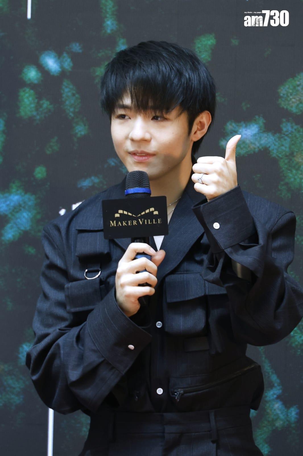 陳卓賢宣布7月20至22 日在亞博開騷。(林俊源攝)