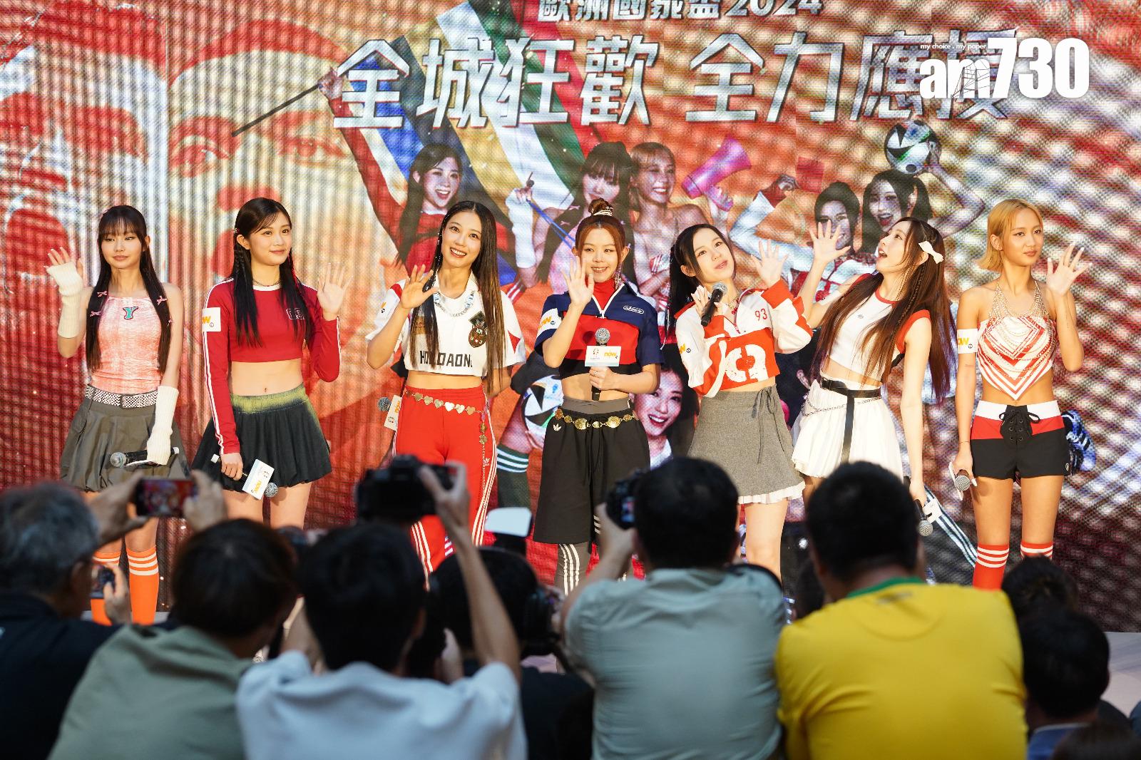 歐洲國家盃記者會,COLLAR擔任Now TV歐國盃大使。(董立華攝)