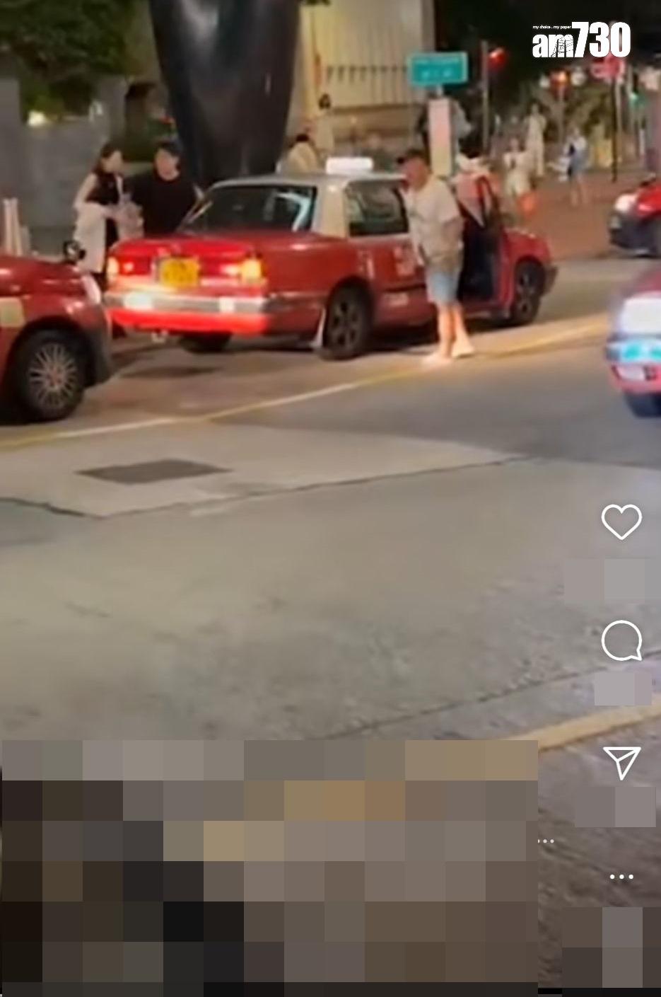 網上熱話|疑拒載遭同行質問 的士司機爆粗咆哮:無微信呀。(網片截圖)