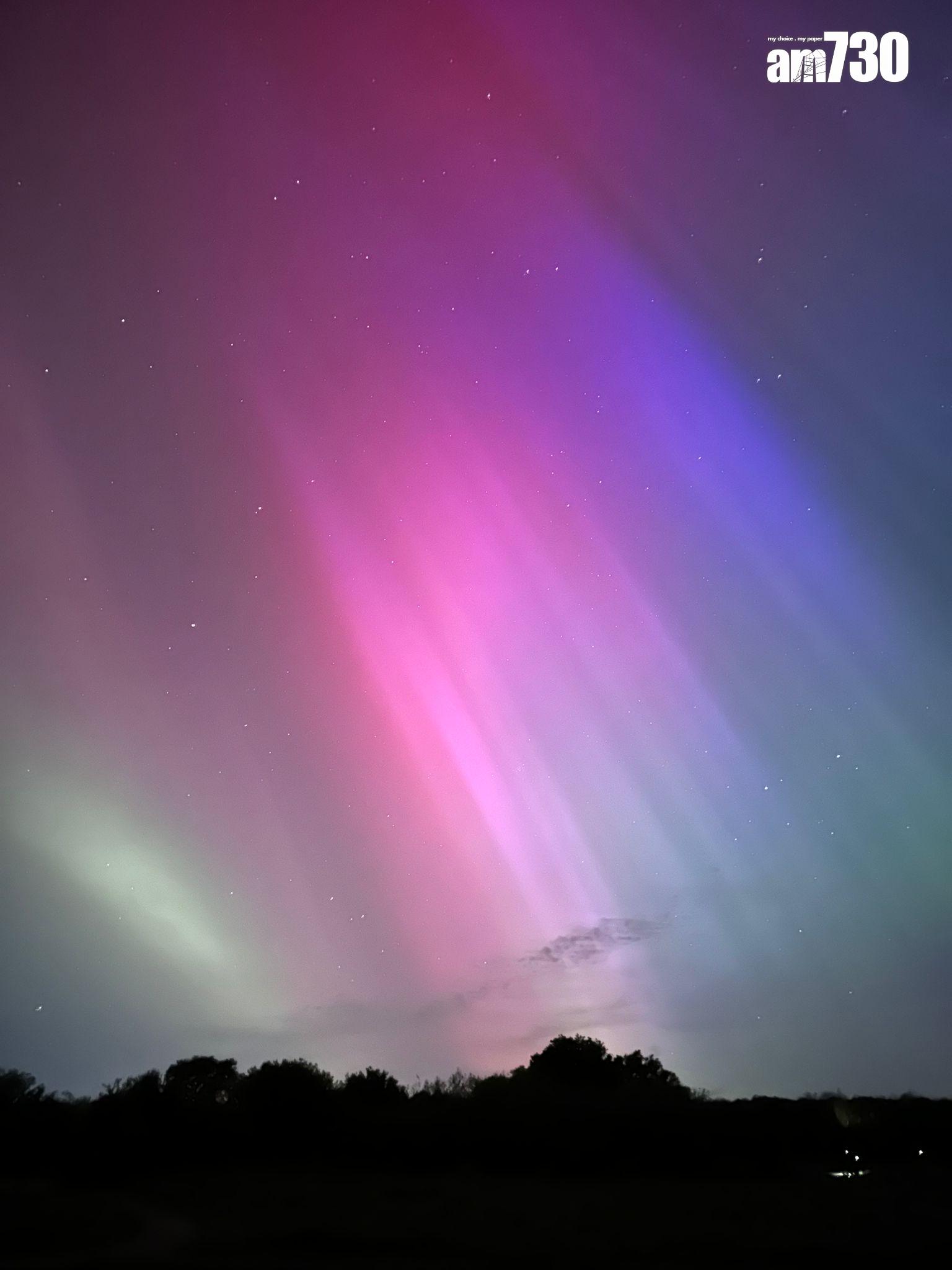 英國倫敦極光(讀者提供)