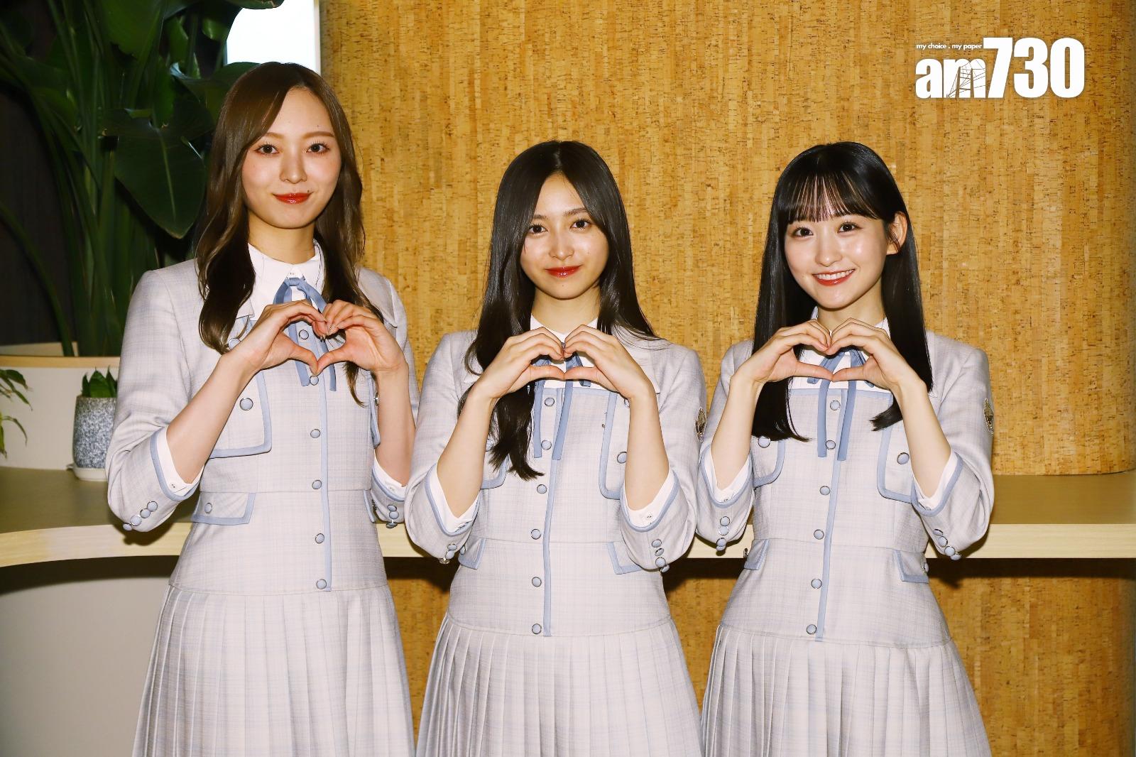 梅澤美波、井上和、一之瀨美空異口同聲想到香港迪士尼樂園。 (羅錦鴻攝)