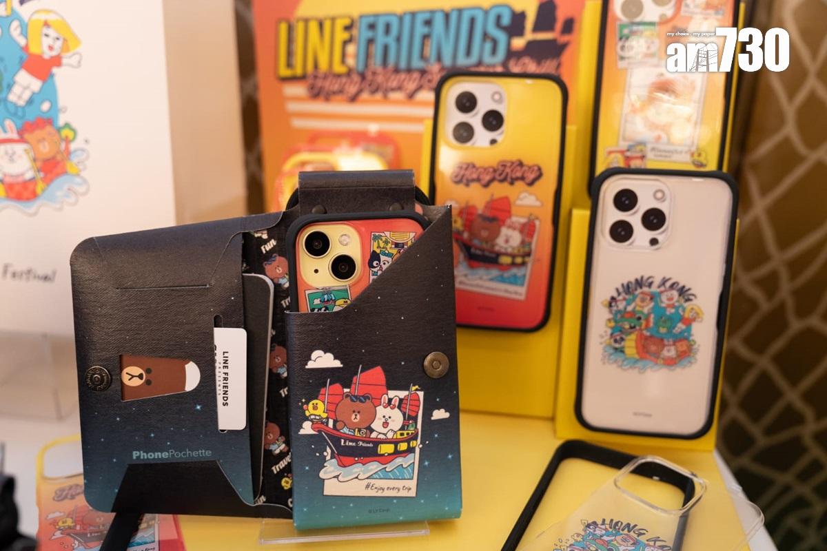 星光大道下月將開設LINE FRIENDS期間限定店,出售龍舟盛事主題紀念品。(林靄怡攝)