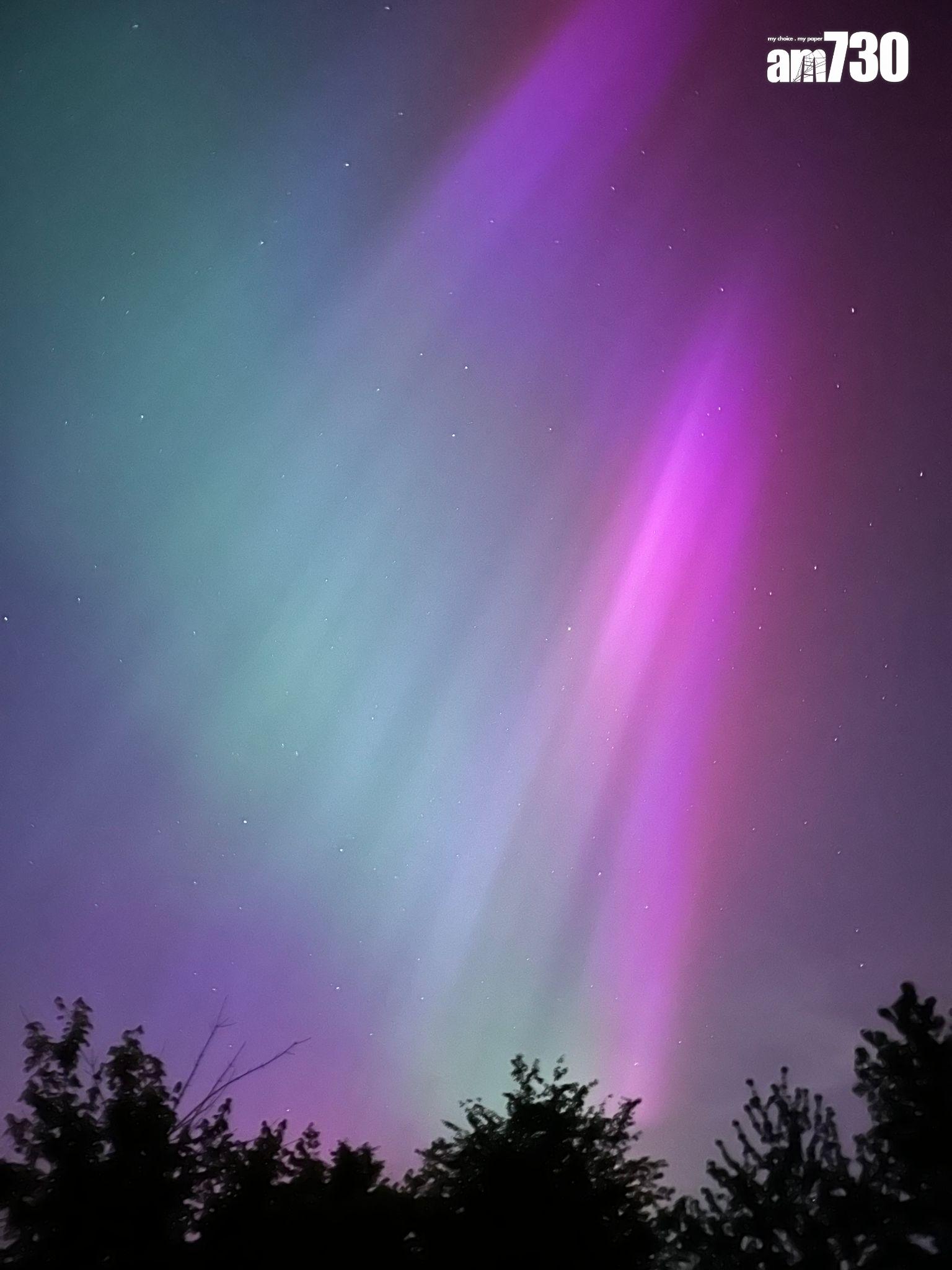 英國倫敦極光(讀者提供)