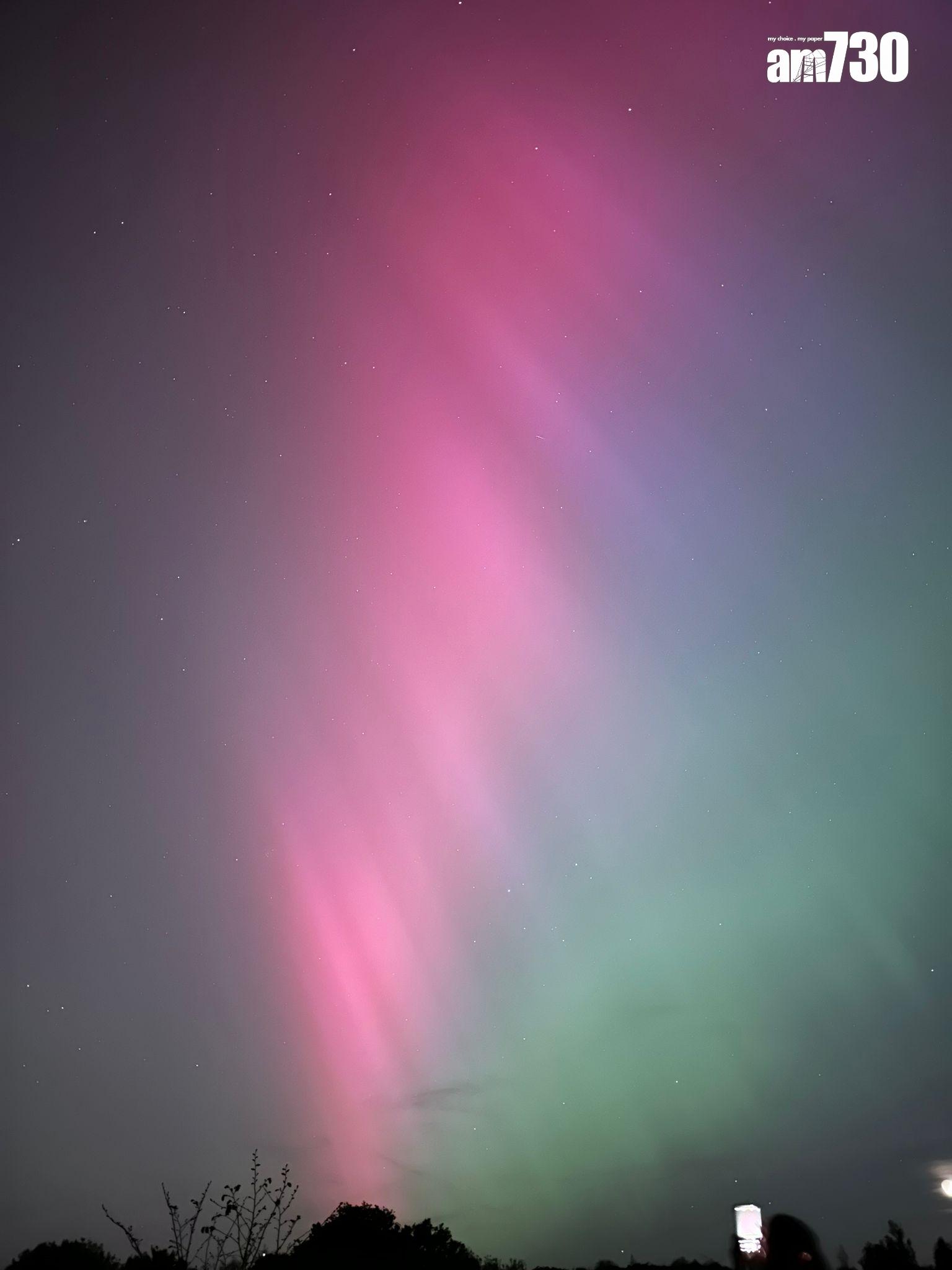 英國倫敦極光(讀者提供)