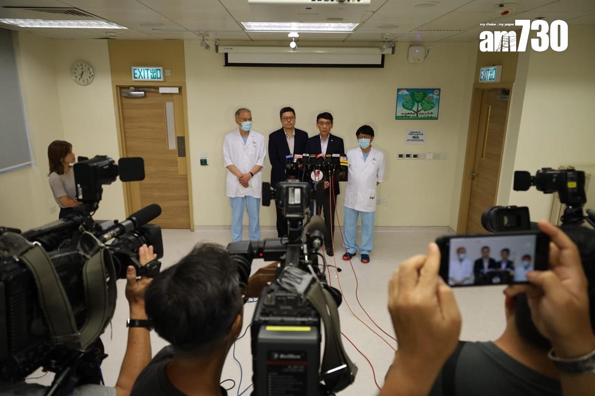 仁濟醫院管理層交代一名4歲女童縫針後心臟驟停的事故。(鍾式明攝)