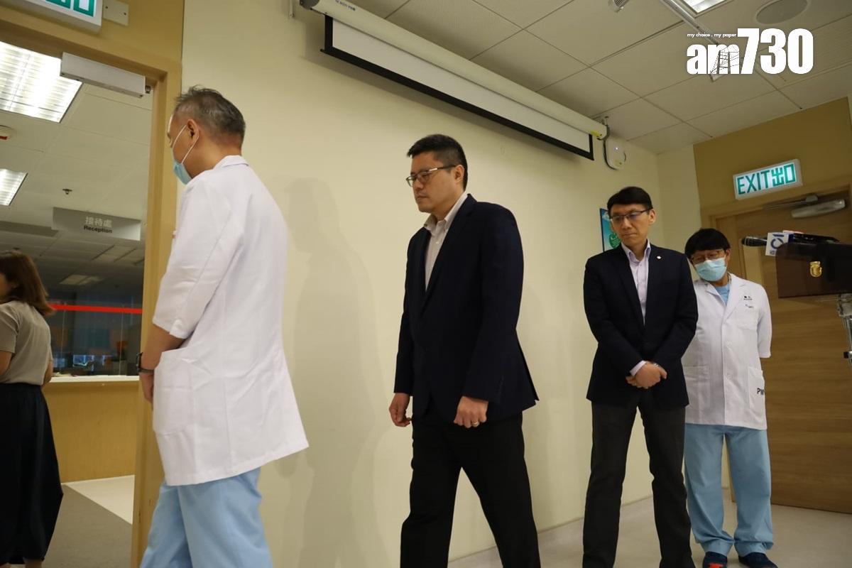 仁濟醫院管理層交代一名4歲女童縫針後心臟驟停的事故。(鍾式明攝)