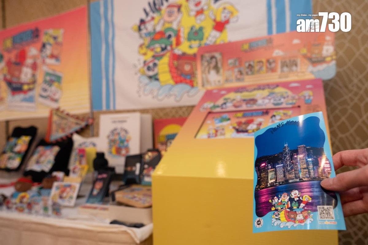 星光大道下月將開設LINE FRIENDS期間限定店,出售龍舟盛事主題紀念品。(林靄怡攝)