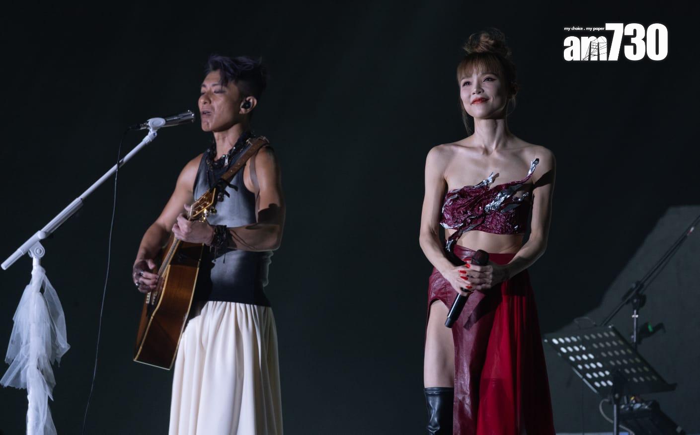 方皓玟與周國賢期待已久,終於有機會合作開騷。(蘇文傑攝)