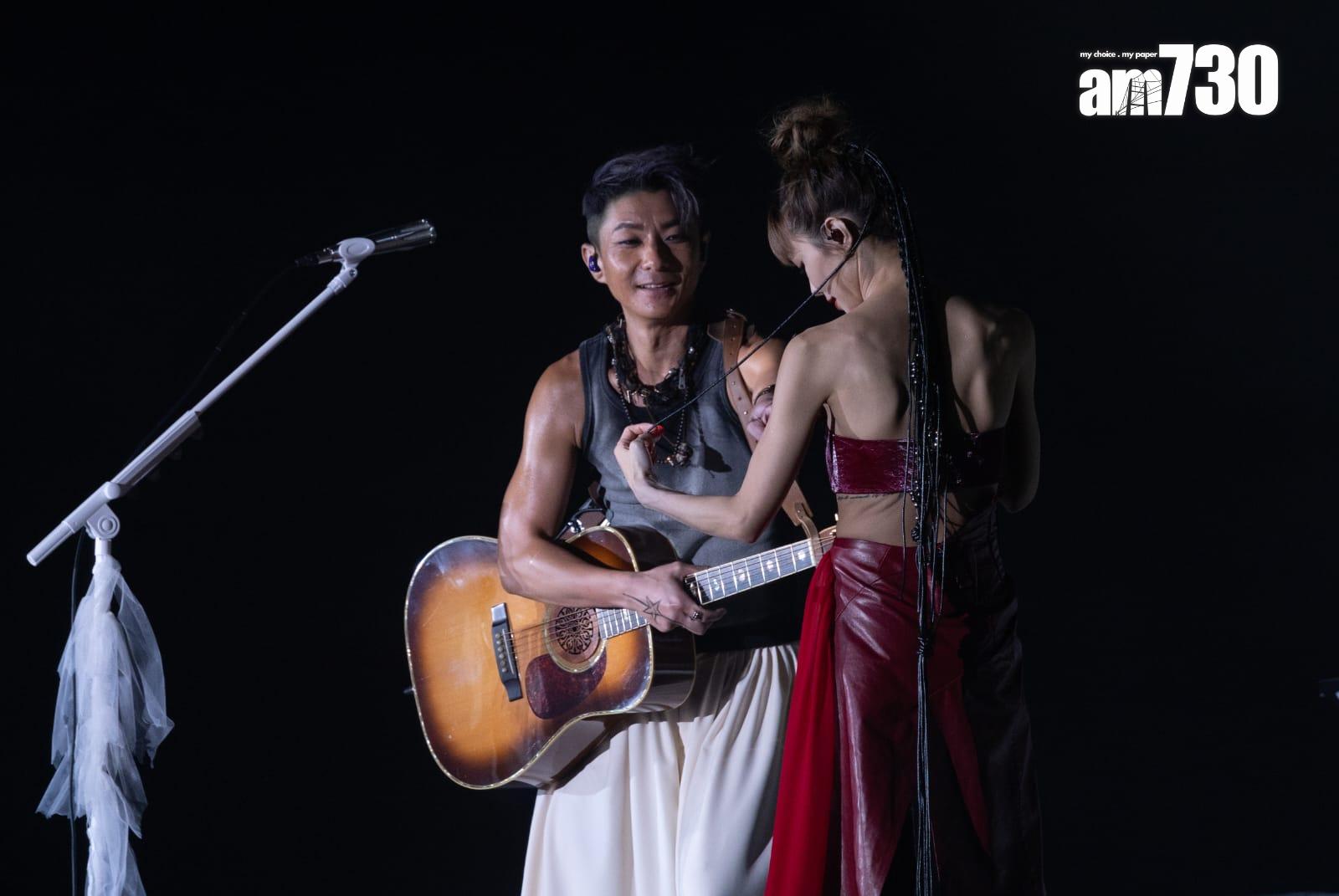 方皓玟與周國賢期待已久,終於有機會合作開騷。(蘇文傑攝)