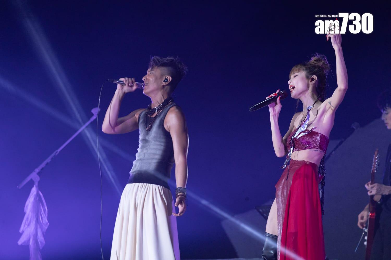 方皓玟與周國賢期待已久,終於有機會合作開騷。(蘇文傑攝)